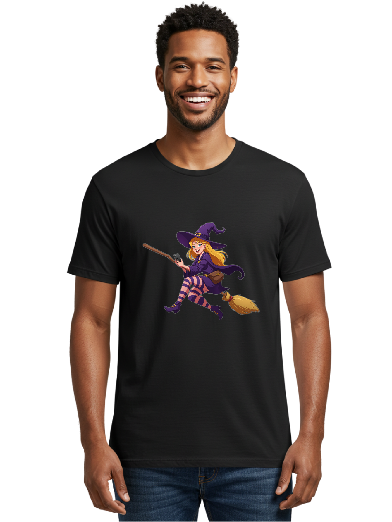Witch-Flying-On-Broomstick Men'S Graphic Tee, 100% Cotton, Comfortable Casual Summer Wear, Machine Washable, Vintage Camera, Old Camera, Antique Camera, Black Camera, Classic Photography, Photography Equipment, Nostalgic Device, Film Camera, Baq206 29