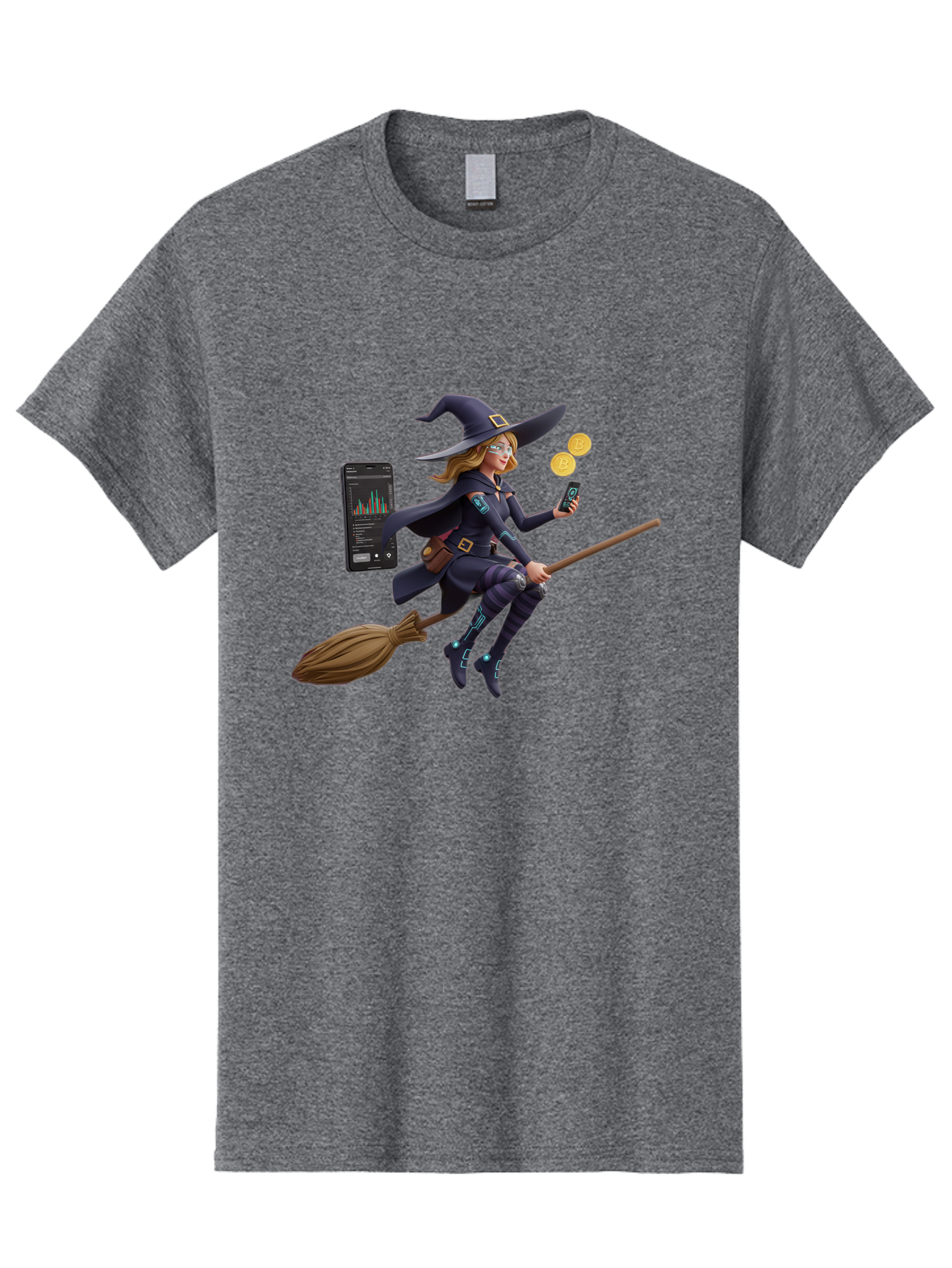 Witch-On-Broomstick-2 Men'S Graphic Tee, 100% Cotton, Comfortable Casual Summer Wear, Machine Washable, Vintage Camera, Old Camera, Antique Camera, Black Camera, Classic Photography, Photography Equipment, Nostalgic Device, Film Camera, Baq209 8