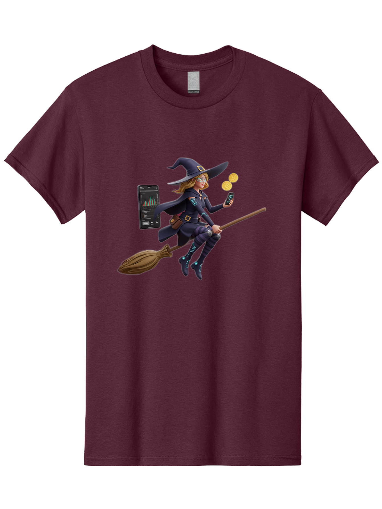 Witch-On-Broomstick-2 Men'S Graphic Tee, 100% Cotton, Comfortable Casual Summer Wear, Machine Washable, Vintage Camera, Old Camera, Antique Camera, Black Camera, Classic Photography, Photography Equipment, Nostalgic Device, Film Camera, Baq209 7