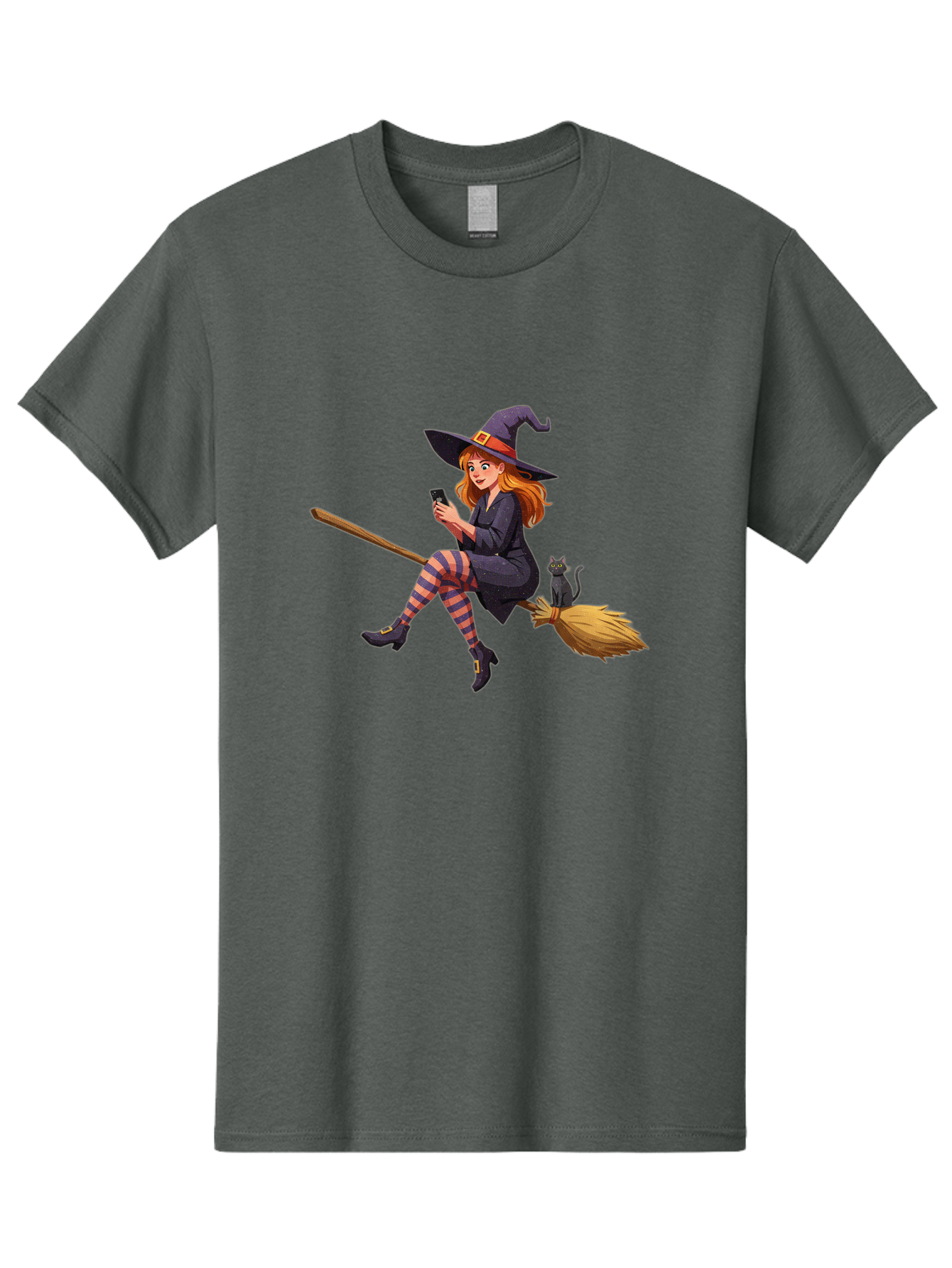 Witch-On-Broomstick-4 Men'S Graphic Tee, 100% Cotton, Comfortable Casual Summer Wear, Machine Washable, Vintage Camera, Old Camera, Antique Camera, Black Camera, Classic Photography, Photography Equipment, Nostalgic Device, Film Camera, Baq211 15