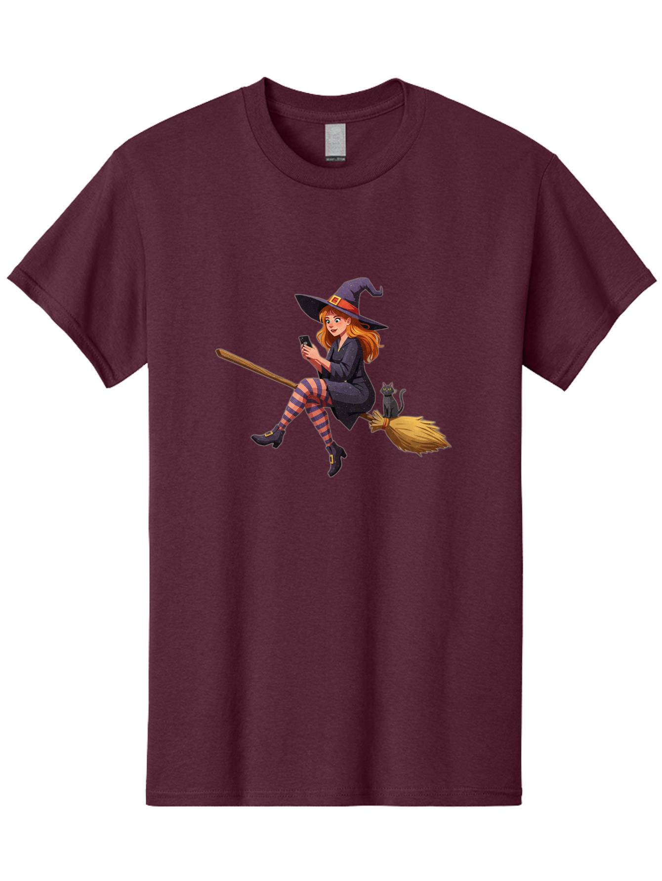 Witch-On-Broomstick-4 Men'S Graphic Tee, 100% Cotton, Comfortable Casual Summer Wear, Machine Washable, Vintage Camera, Old Camera, Antique Camera, Black Camera, Classic Photography, Photography Equipment, Nostalgic Device, Film Camera, Baq211 7