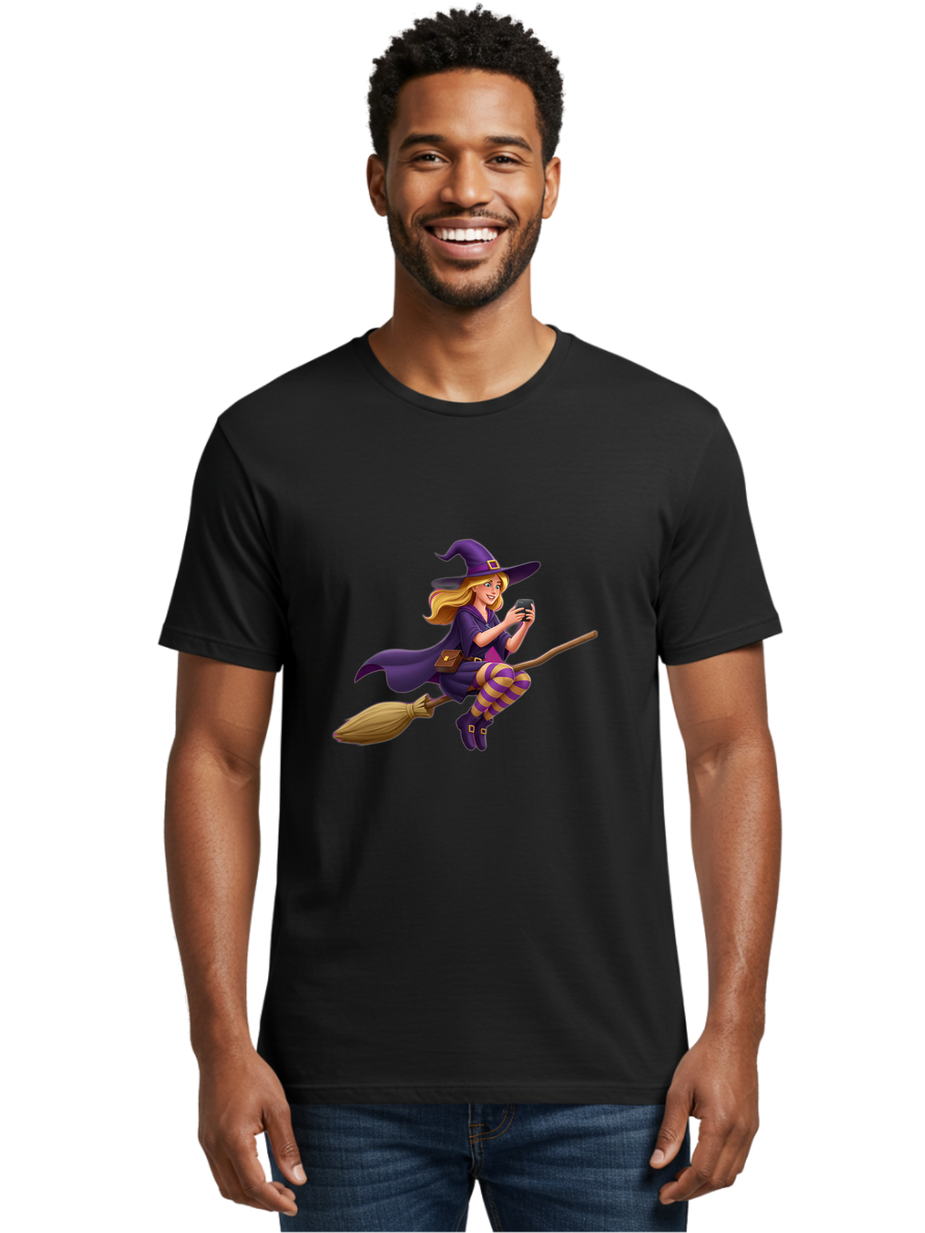 Witch-On-Broomstick Men'S Graphic Tee, 100% Cotton, Comfortable Casual Summer Wear, Machine Washable, Vintage Camera, Old Camera, Antique Camera, Black Camera, Classic Photography, Photography Equipment, Nostalgic Device, Film Camera, Baq213 19