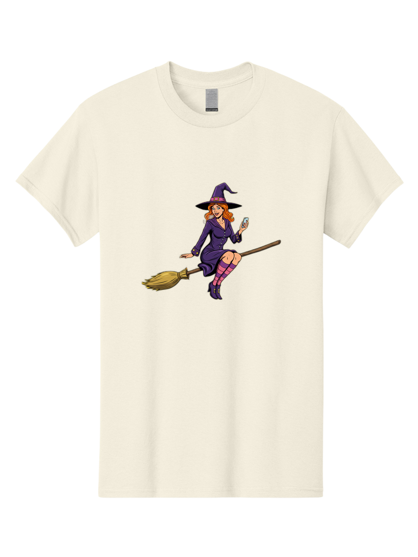 Witch-With-Smartphone Men'S Graphic Tee, 100% Cotton, Comfortable Casual Summer Wear, Machine Washable, Vintage Camera, Old Camera, Antique Camera, Black Camera, Classic Photography, Photography Equipment, Nostalgic Device, Film Camera, Baq214 4