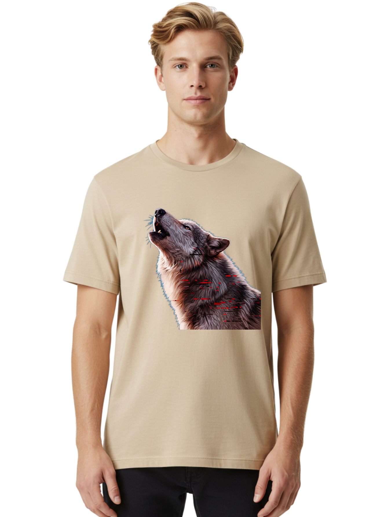 Wolf-Howling-1 Men'S Graphic Tee, 100% Cotton, Comfortable Casual Summer Wear, Machine Washable, Vintage Camera, Old Camera, Antique Camera, Black Camera, Classic Photography, Photography Equipment, Nostalgic Device, Film Camera, Camera Art Baq219 19