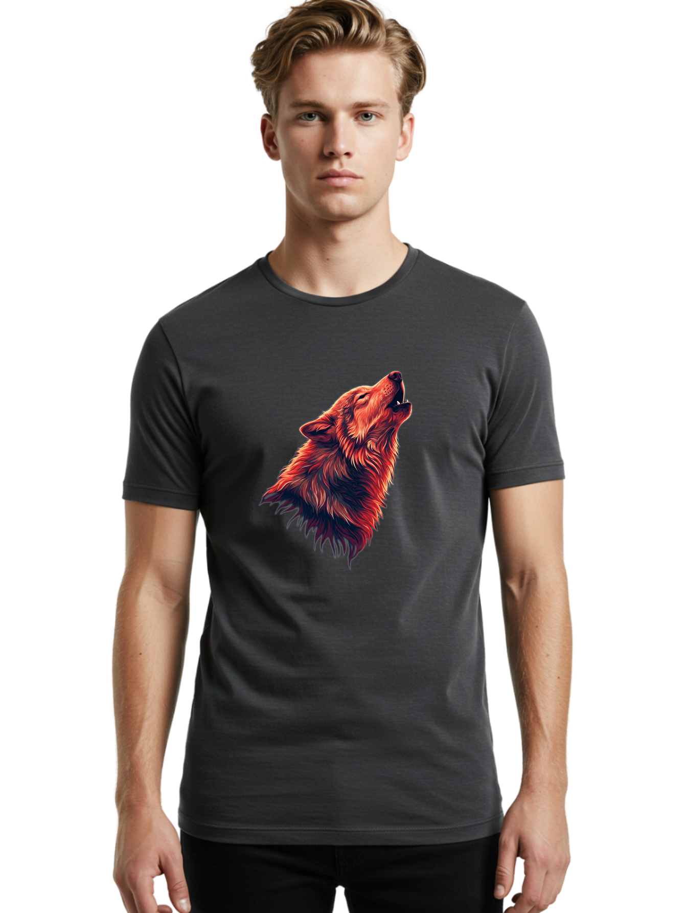 Wolf-Howling-4 Men'S Graphic Tee, 100% Cotton, Comfortable Casual Summer Wear, Machine Washable, Vintage Camera, Old Camera, Antique Camera, Black Camera, Classic Photography, Photography Equipment, Nostalgic Device, Film Camera, Camera Art Baq222 27