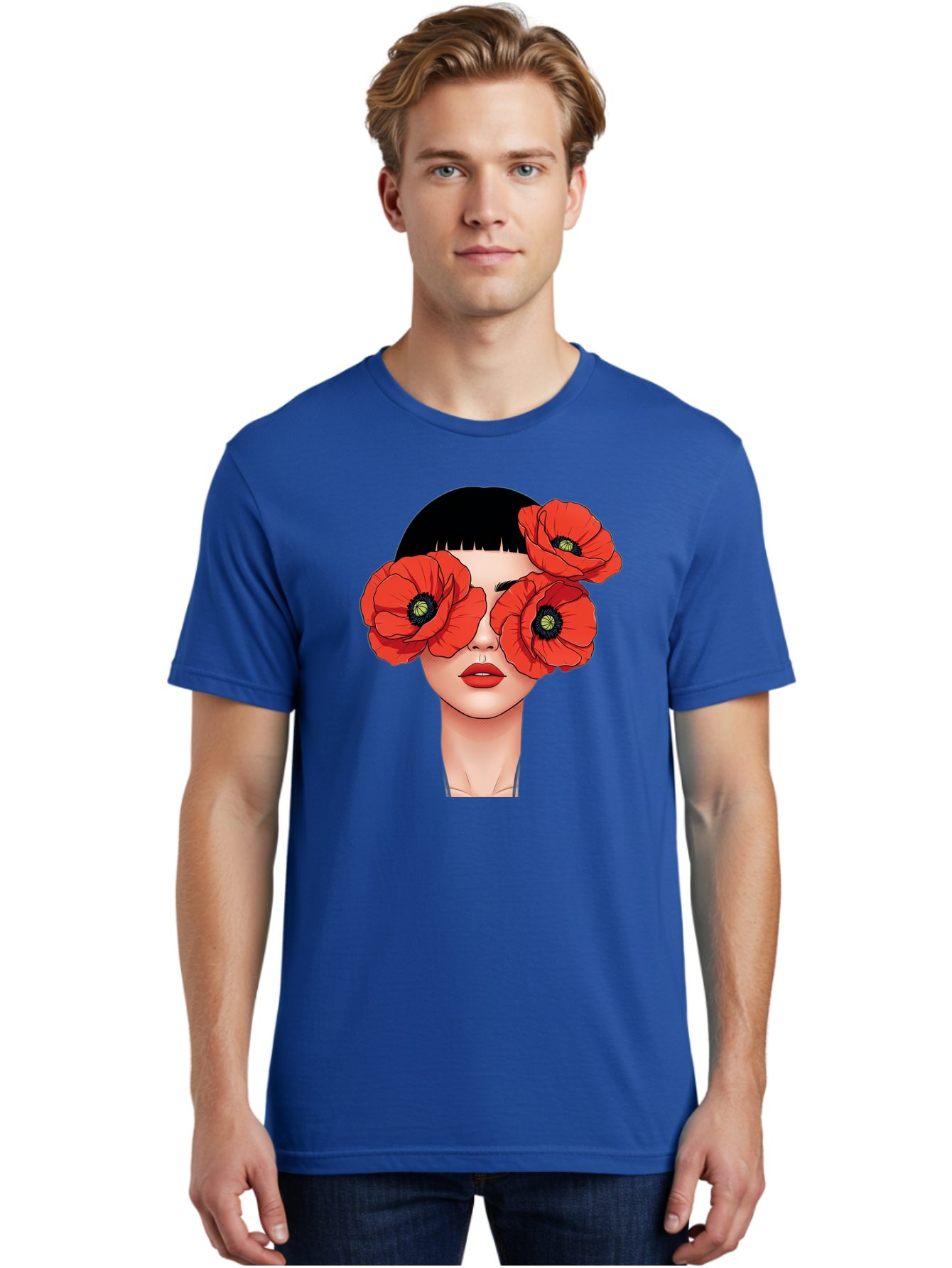 Woman-With-Poppies Men'S Graphic Tee, 100% Cotton, Comfortable Casual Summer Wear, Machine Washable, Vintage Camera, Old Camera, Antique Camera, Black Camera, Classic Photography, Photography Equipment, Nostalgic Device, Film Camera, Baq234 24