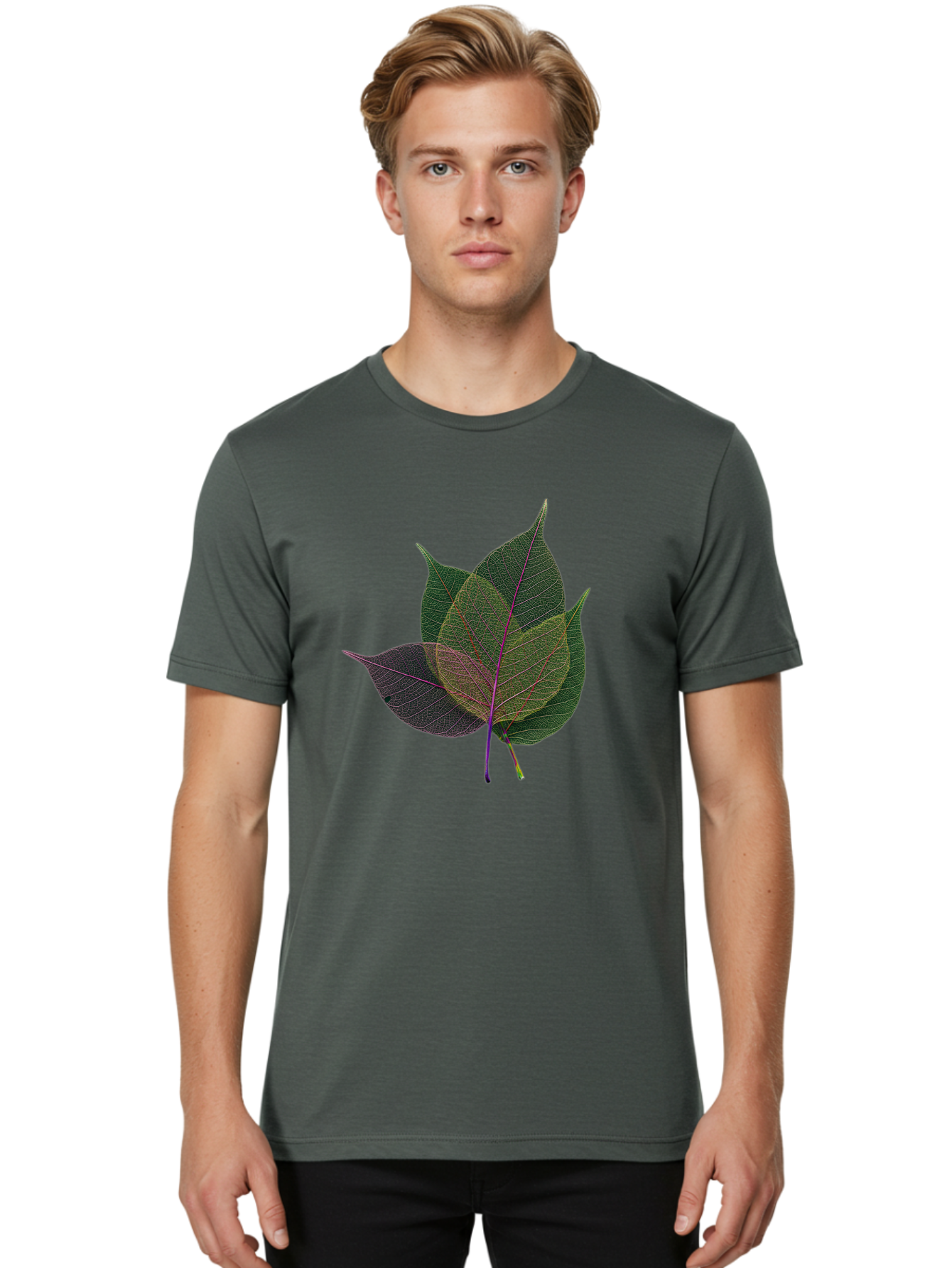 X-Ray-Leaves Men'S Graphic Tee, 100% Cotton, Comfortable Casual Summer Wear, Machine Washable, Vintage Camera, Old Camera, Antique Camera, Black Camera, Classic Photography, Photography Equipment, Nostalgic Device, Film Camera, Camera Art Baq239 21
