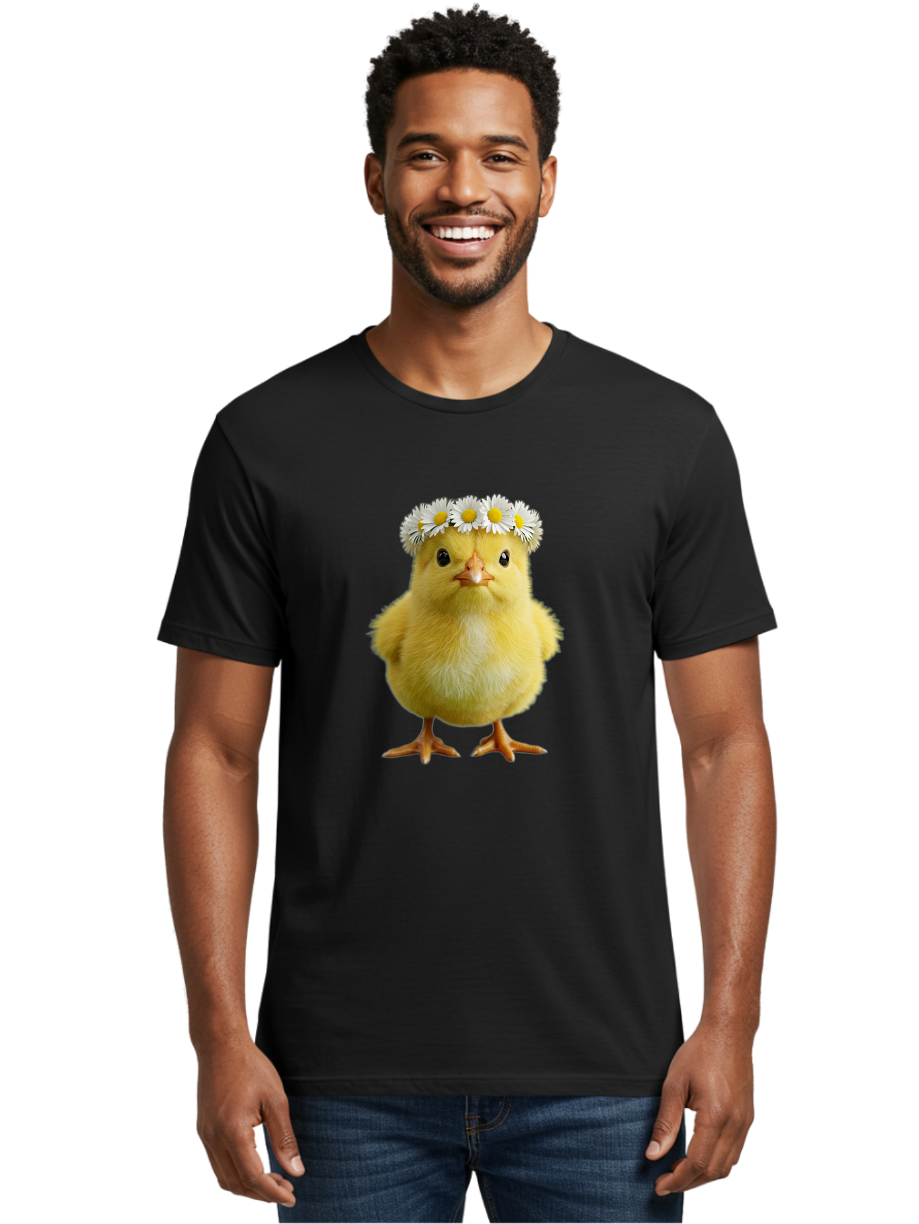 Yellow-Chick-With-Daisies Men'S Graphic Tee, 100% Cotton, Comfortable Casual Summer Wear, Machine Washable, Vintage Camera, Old Camera, Antique Camera, Black Camera, Classic Photography, Photography Equipment, Nostalgic Device, Film Camera, Baq240 28