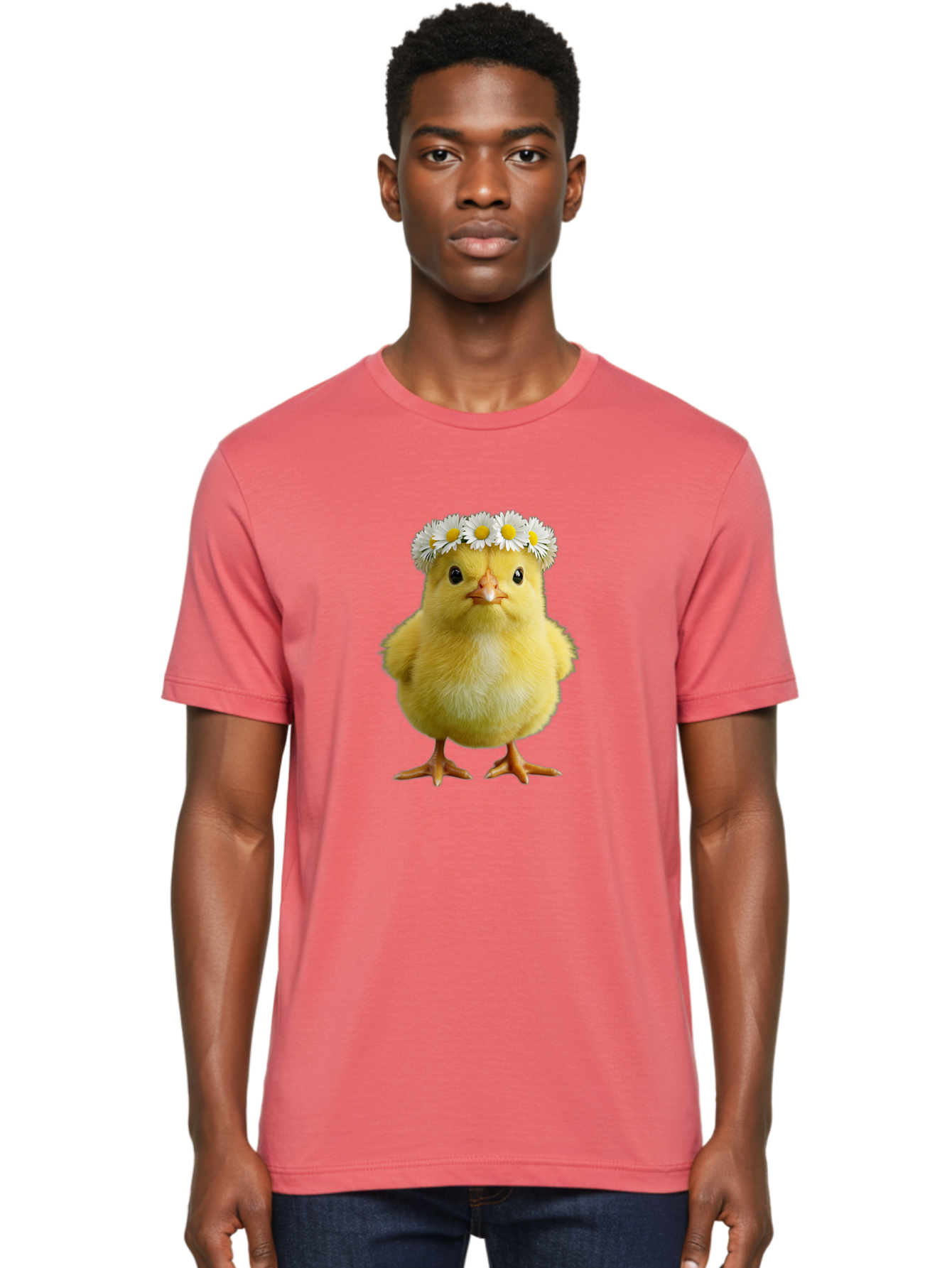Yellow-Chick-With-Daisies Men'S Graphic Tee, 100% Cotton, Comfortable Casual Summer Wear, Machine Washable, Vintage Camera, Old Camera, Antique Camera, Black Camera, Classic Photography, Photography Equipment, Nostalgic Device, Film Camera, Baq240 17