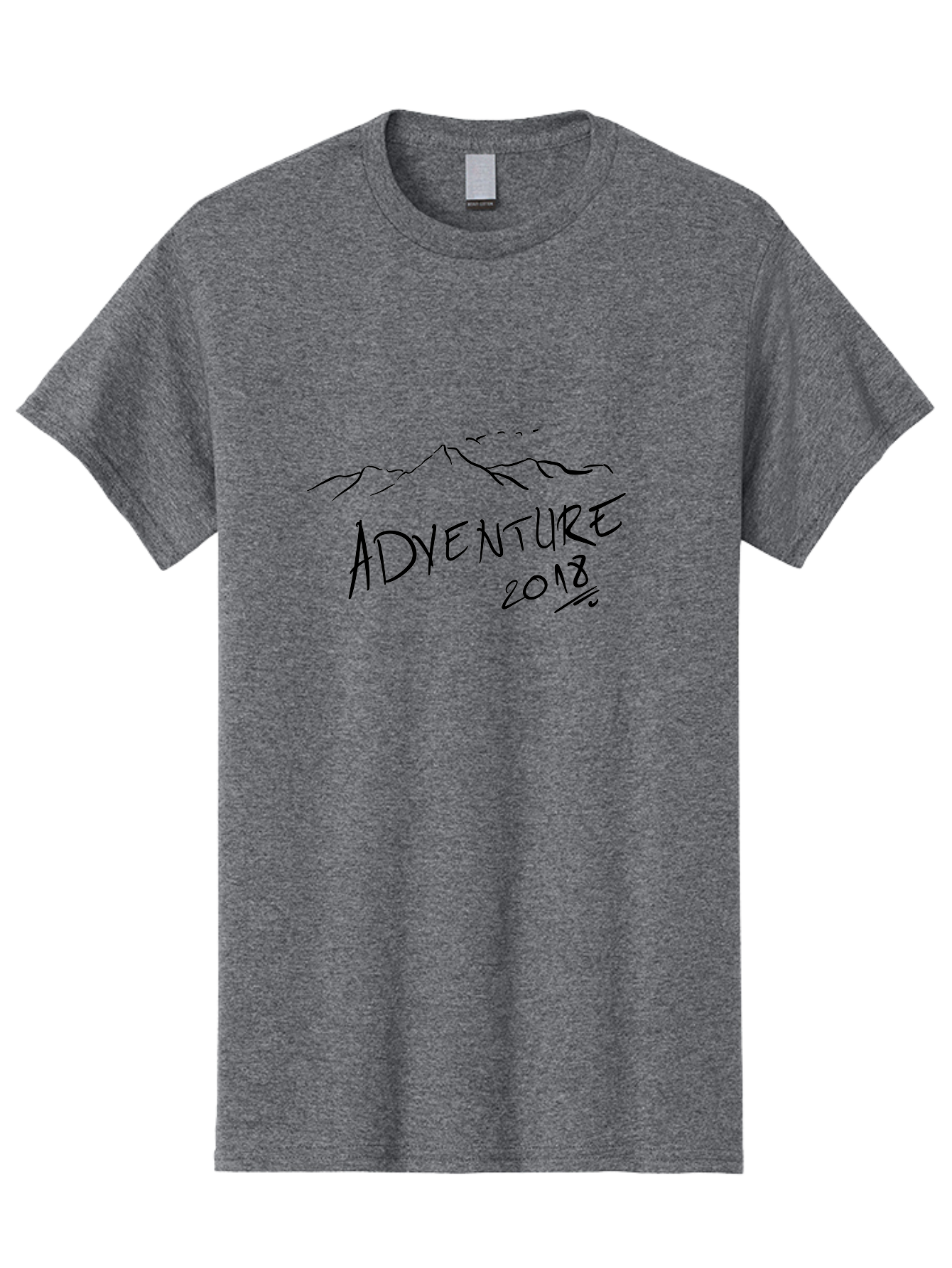 Adventure-2018 Men'S Graphic Tee, 100% Cotton, Comfortable Casual Summer Wear, Machine Washable, Adventure Travel, Outdoor Exploration, Mountain Landscape, Adventure Seeking, Wanderlust, 2018, Exploration Theme, Journey, Travel Inspiration, -  Aaa000 27