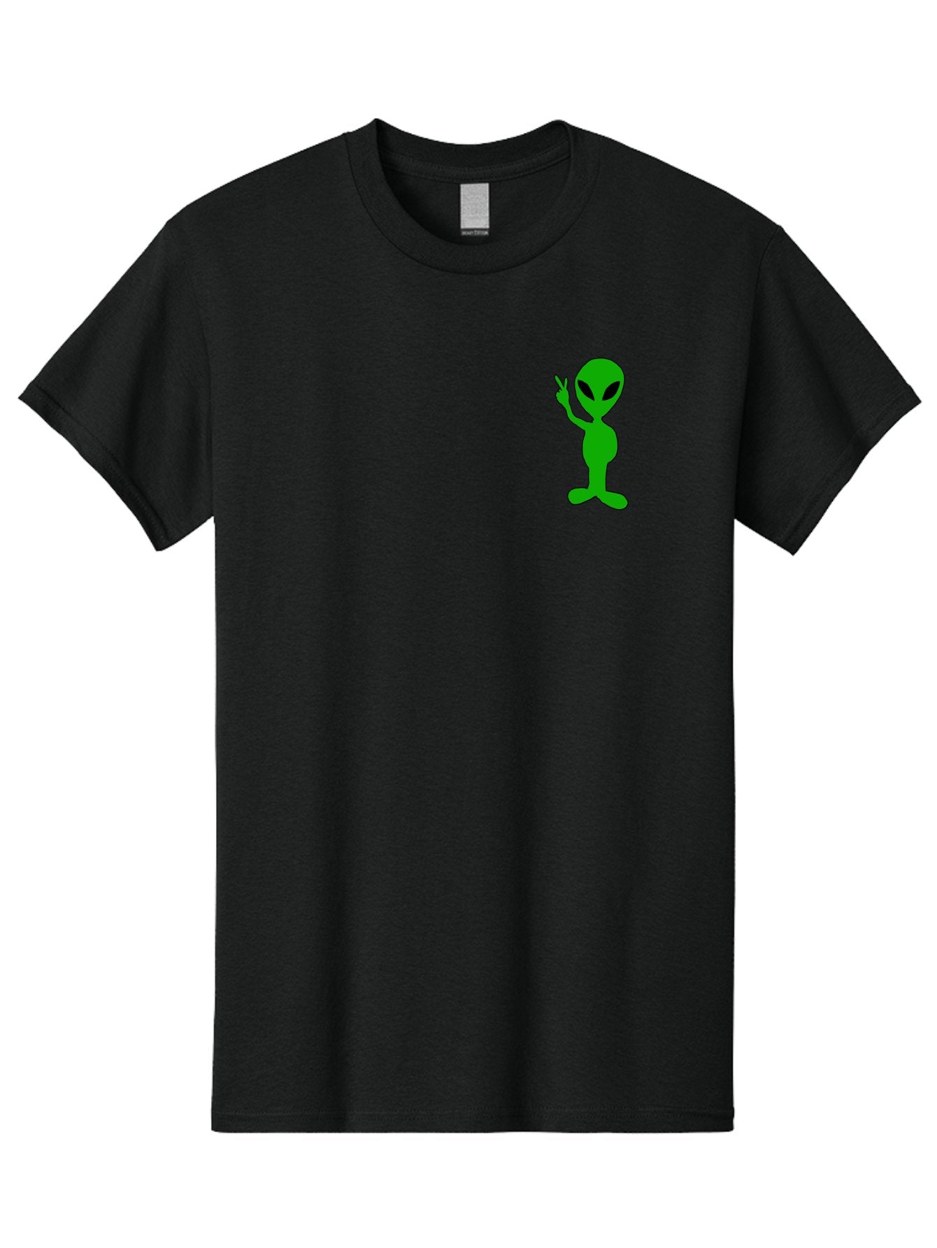 Alien Men'S Graphic Tee, 100% Cotton, Comfortable Casual Summer Wear, Machine Washable, Cartoon Alien, Science Fiction Character, Extraterrestrial Being, Funny Alien, Alien Waving, Pop Culture Icon, Alien Illustration, Humorous Design, -  Aaa004 7