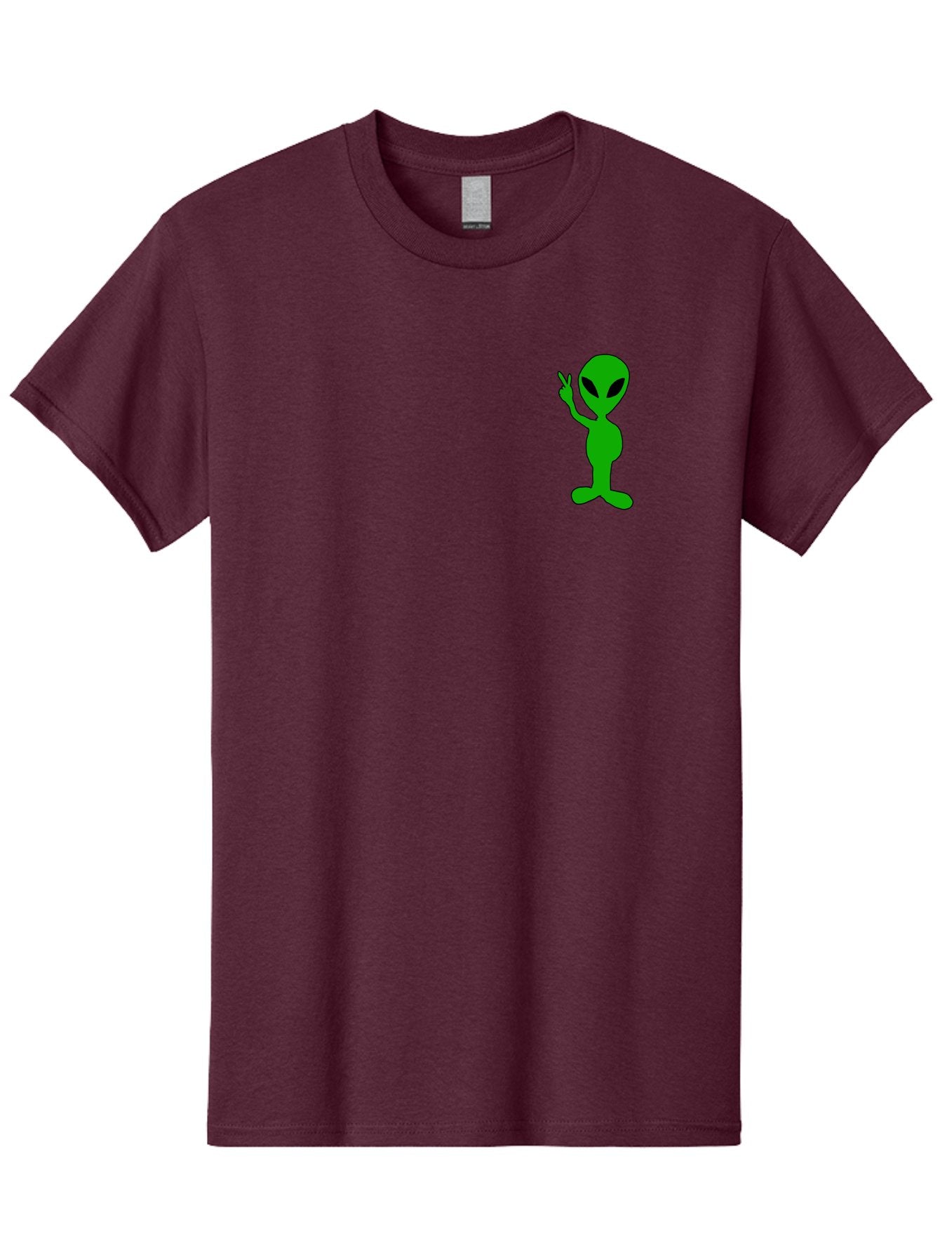 Alien Men'S Graphic Tee, 100% Cotton, Comfortable Casual Summer Wear, Machine Washable, Cartoon Alien, Science Fiction Character, Extraterrestrial Being, Funny Alien, Alien Waving, Pop Culture Icon, Alien Illustration, Humorous Design, -  Aaa004 15
