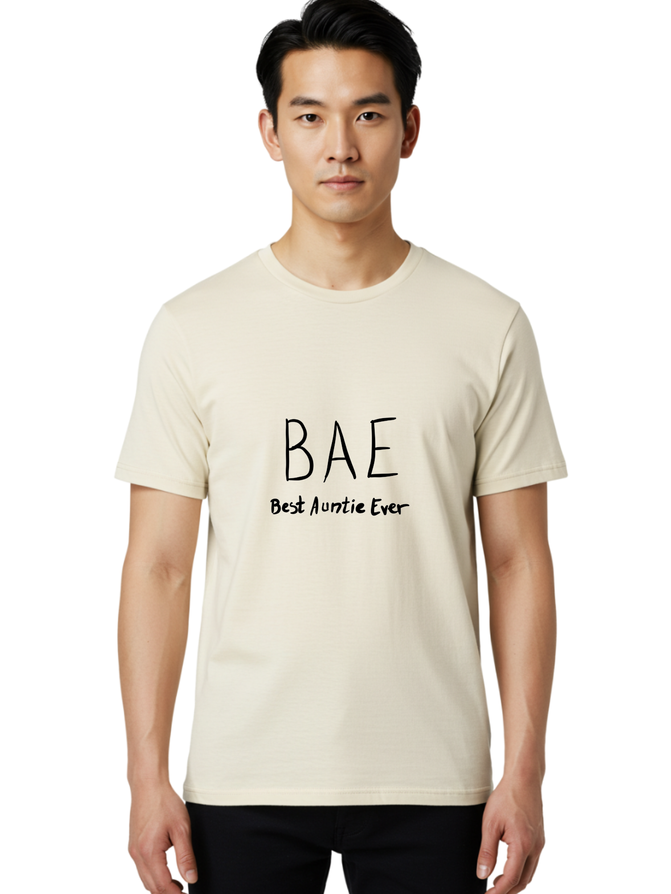 Bae-Best-Auntie-Ever Men'S Graphic Tee, 100% Cotton, Comfortable Casual Summer Wear, Machine Washable, Fun Aunt Gift, Auntie Appreciation, Best Aunt Ever, Bae, Auntie Love, Aunt Quotes, Aunt Life -  Aaa008 28