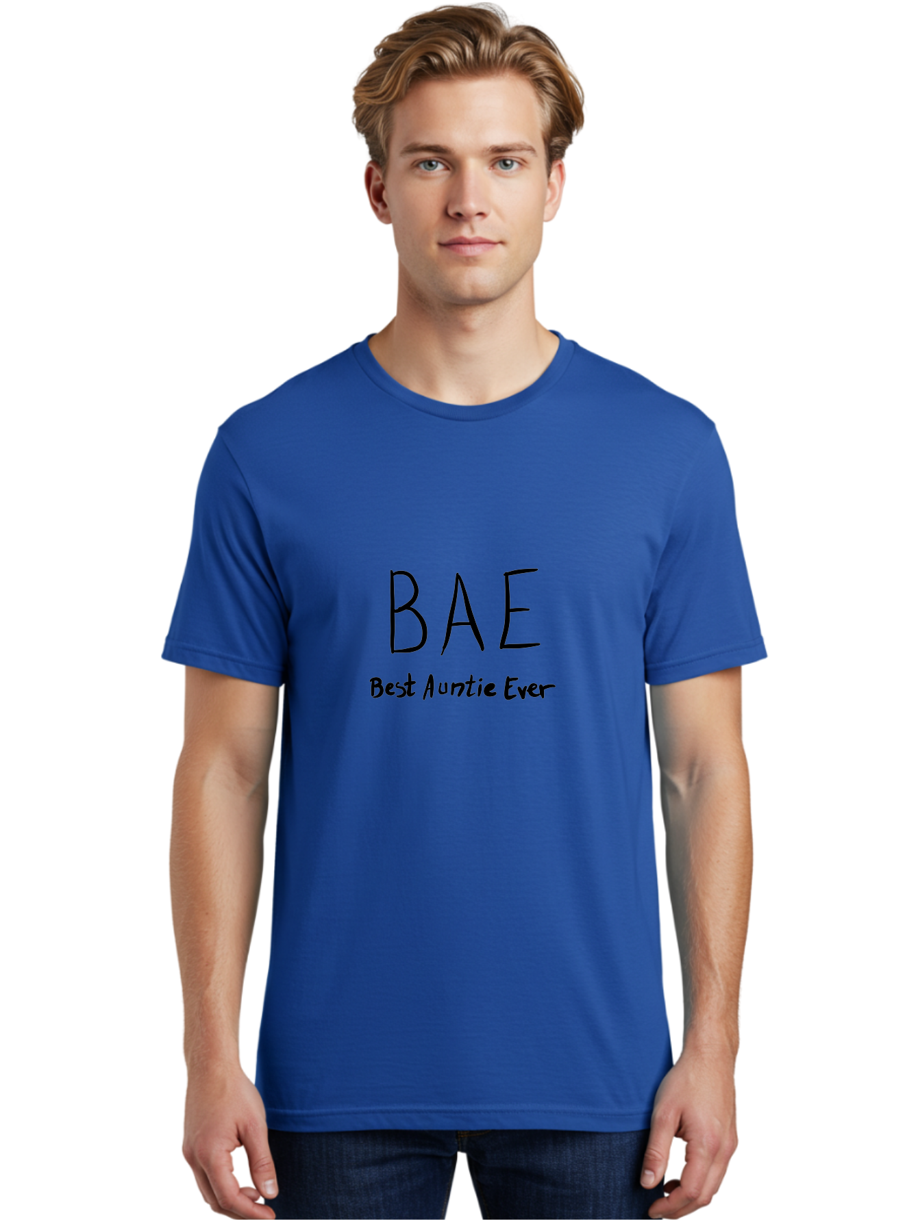 Bae-Best-Auntie-Ever Men'S Graphic Tee, 100% Cotton, Comfortable Casual Summer Wear, Machine Washable, Fun Aunt Gift, Auntie Appreciation, Best Aunt Ever, Bae, Auntie Love, Aunt Quotes, Aunt Life -  Aaa008 18