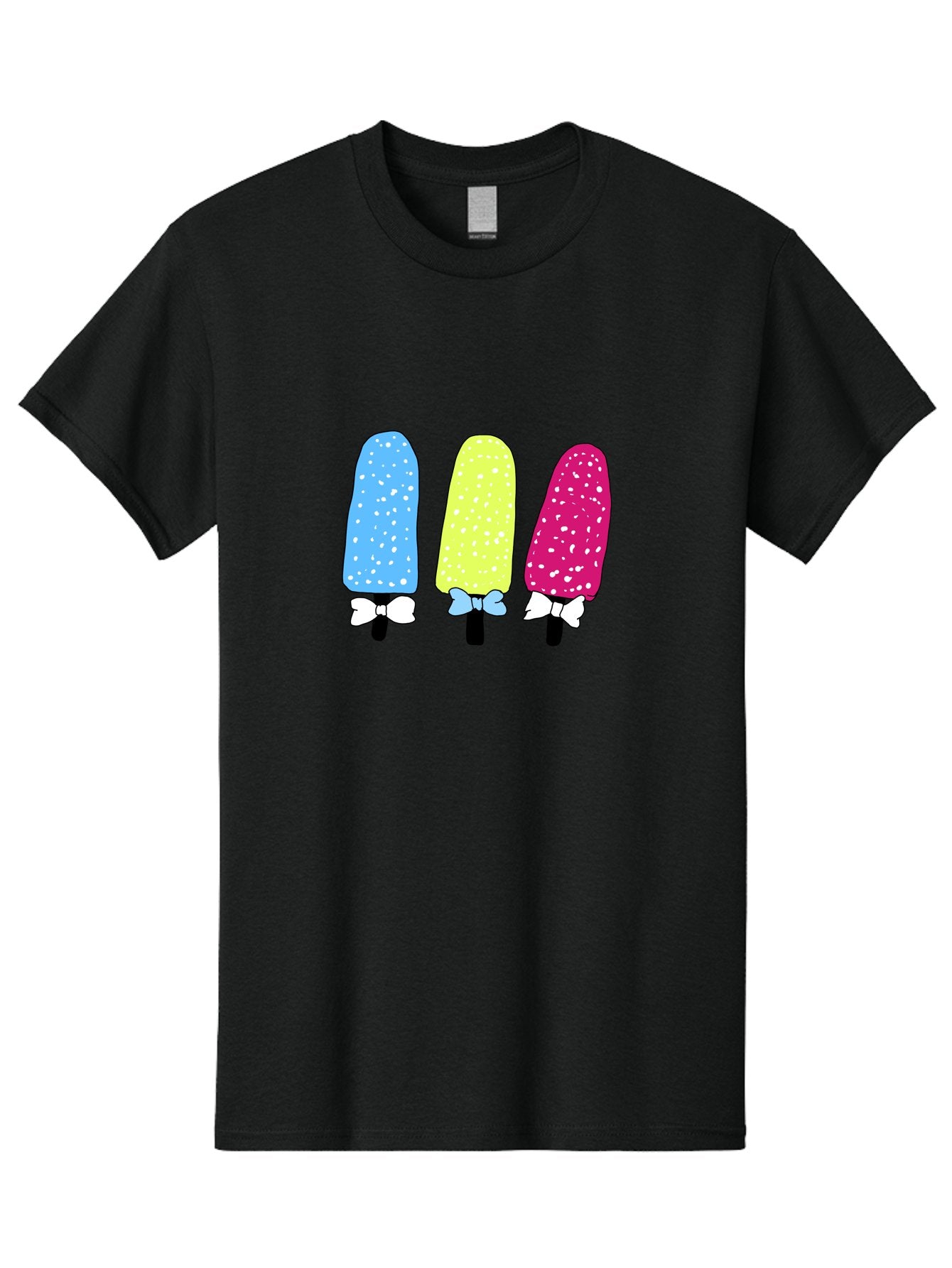 Colorful-Ice-Pops Men'S Graphic Tee, 100% Cotton, Comfortable Casual Summer Wear, Machine Washable, Colorful Ice Pops, Sweet Treats, Summer Fun, Popsicle Sticks, Bows, Kawaii Art, Ice Cream, Desserts, Party Favors, Vibrant Colors -  Aaa021 15