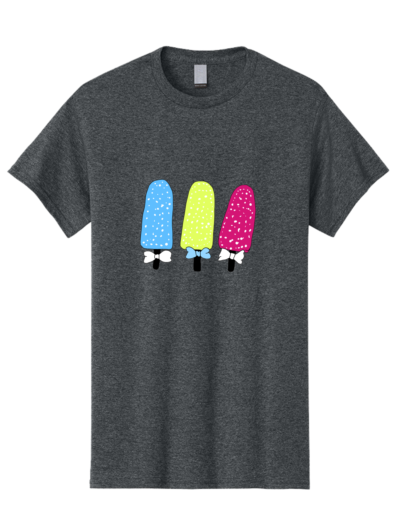 Colorful-Ice-Pops Men'S Graphic Tee, 100% Cotton, Comfortable Casual Summer Wear, Machine Washable, Colorful Ice Pops, Sweet Treats, Summer Fun, Popsicle Sticks, Bows, Kawaii Art, Ice Cream, Desserts, Party Favors, Vibrant Colors -  Aaa021 29