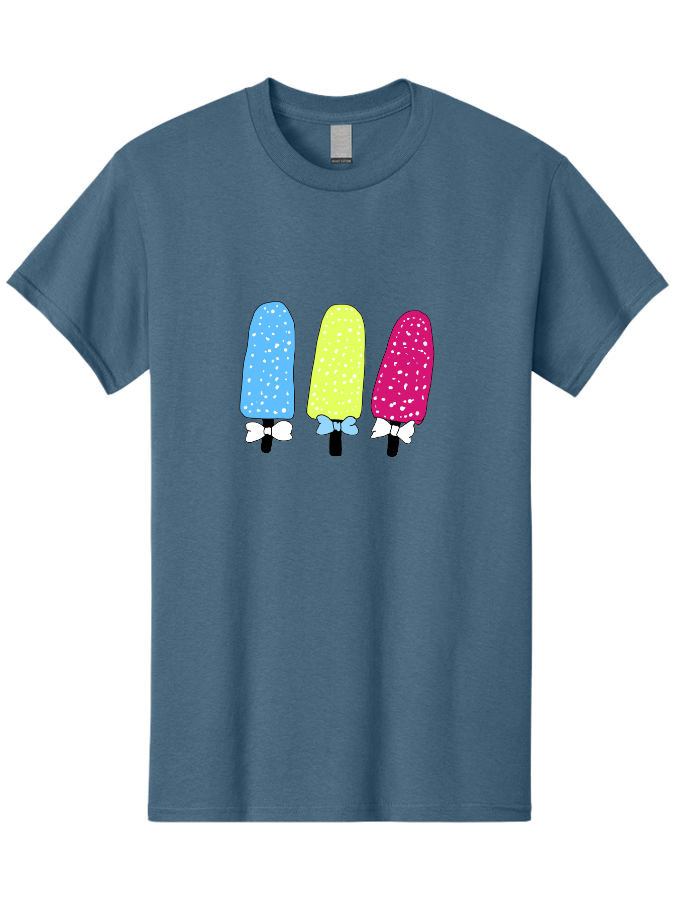 Colorful-Ice-Pops Men'S Graphic Tee, 100% Cotton, Comfortable Casual Summer Wear, Machine Washable, Colorful Ice Pops, Sweet Treats, Summer Fun, Popsicle Sticks, Bows, Kawaii Art, Ice Cream, Desserts, Party Favors, Vibrant Colors -  Aaa021 9