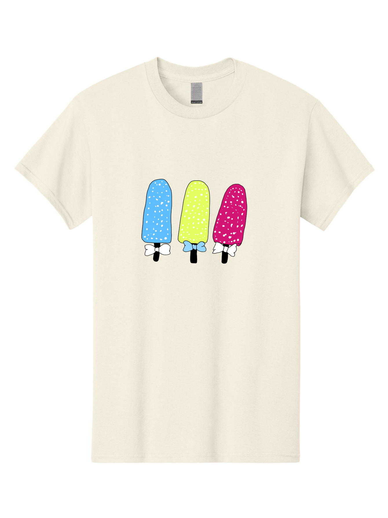 Colorful-Ice-Pops Men'S Graphic Tee, 100% Cotton, Comfortable Casual Summer Wear, Machine Washable, Colorful Ice Pops, Sweet Treats, Summer Fun, Popsicle Sticks, Bows, Kawaii Art, Ice Cream, Desserts, Party Favors, Vibrant Colors -  Aaa021 5