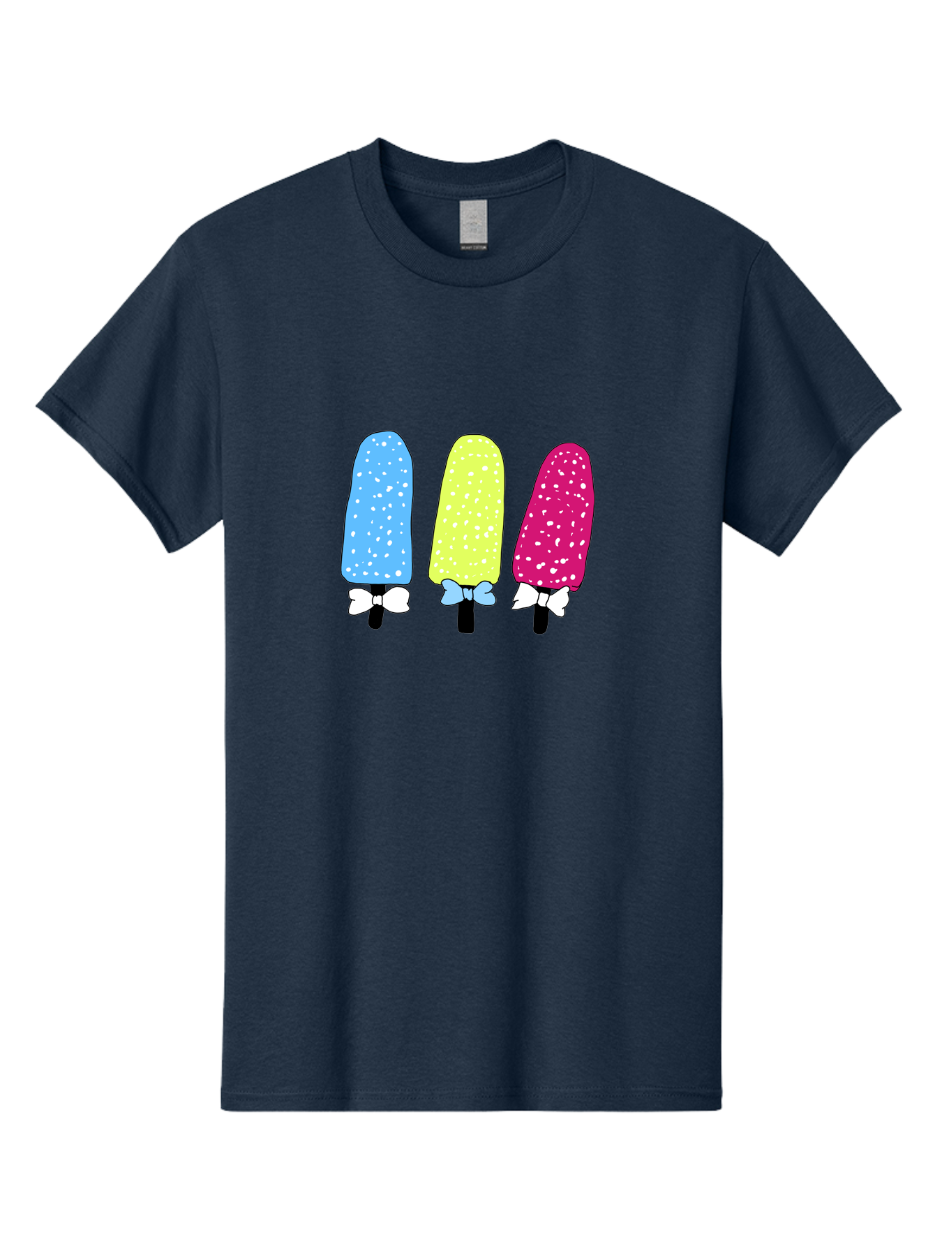 Colorful-Ice-Pops Men'S Graphic Tee, 100% Cotton, Comfortable Casual Summer Wear, Machine Washable, Colorful Ice Pops, Sweet Treats, Summer Fun, Popsicle Sticks, Bows, Kawaii Art, Ice Cream, Desserts, Party Favors, Vibrant Colors -  Aaa021 23