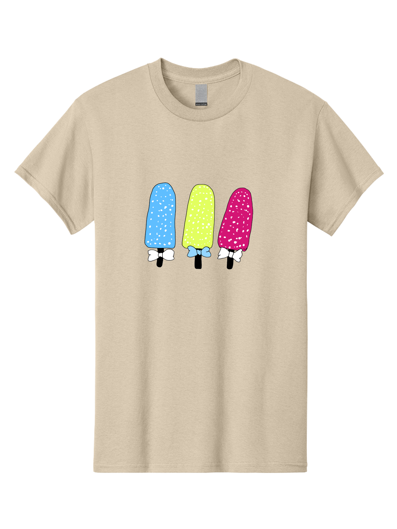 Colorful-Ice-Pops Men'S Graphic Tee, 100% Cotton, Comfortable Casual Summer Wear, Machine Washable, Colorful Ice Pops, Sweet Treats, Summer Fun, Popsicle Sticks, Bows, Kawaii Art, Ice Cream, Desserts, Party Favors, Vibrant Colors -  Aaa021 11