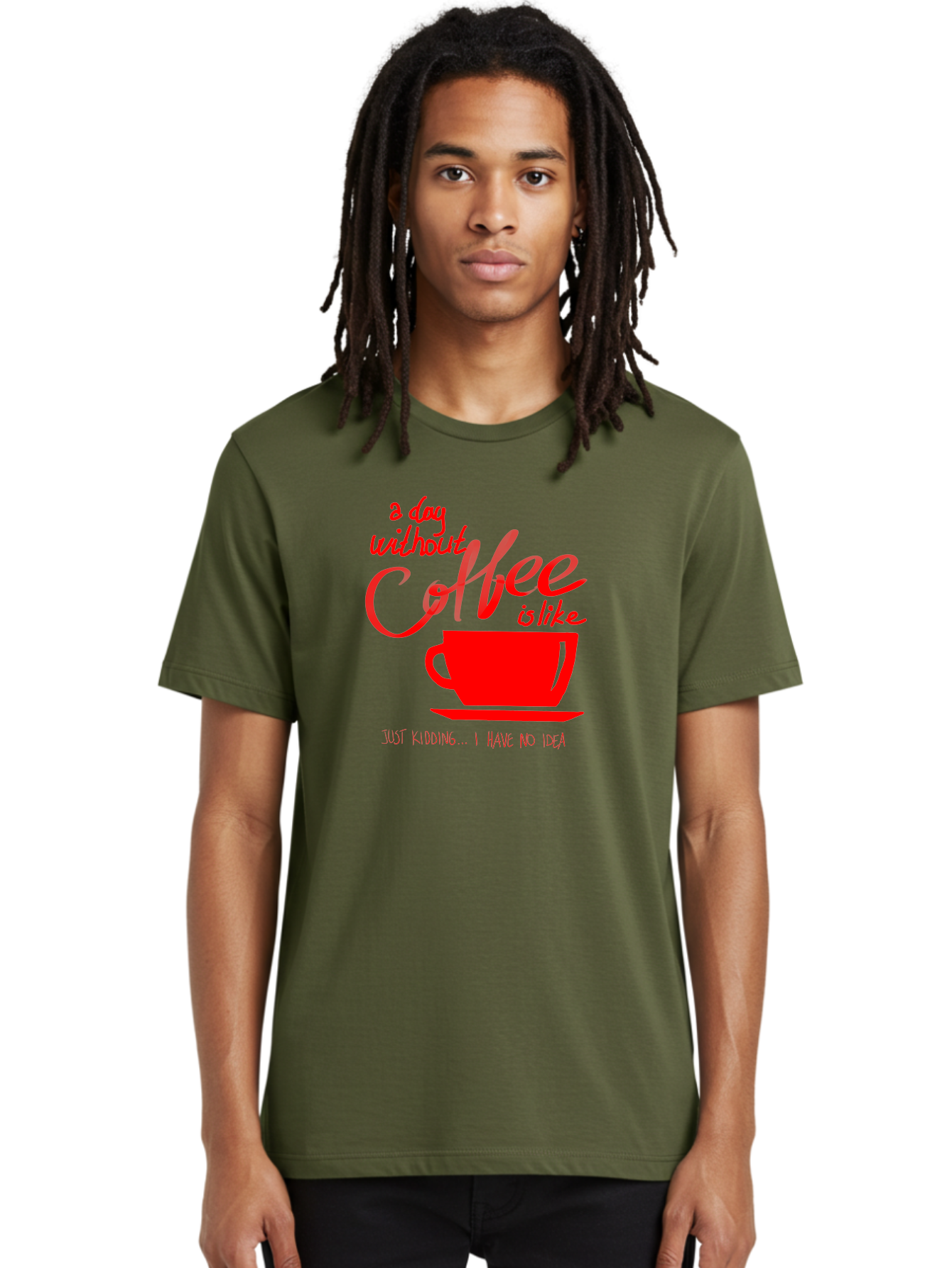 Day-Without-Coffee Men'S Graphic Tee, 100% Cotton, Comfortable Casual Summer Wear, Machine Washable, Coffee Lover, Caffeine Addiction, Morning Coffee, Coffee Quote, Coffee Humor, Coffee Joke, Red Coffee Cup -  Aaa023 8