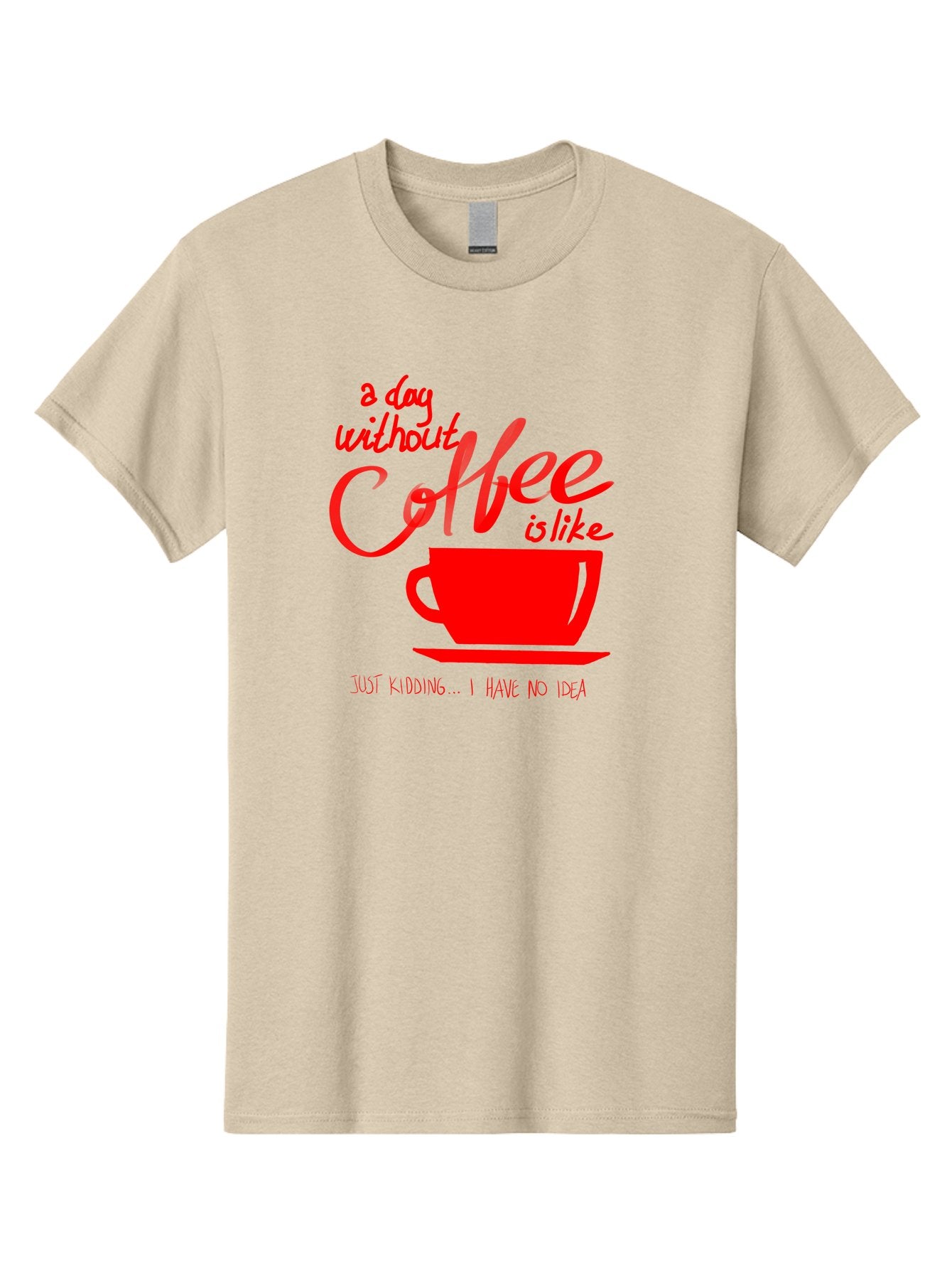 Day-Without-Coffee Men'S Graphic Tee, 100% Cotton, Comfortable Casual Summer Wear, Machine Washable, Coffee Lover, Caffeine Addiction, Morning Coffee, Coffee Quote, Coffee Humor, Coffee Joke, Red Coffee Cup -  Aaa023 29