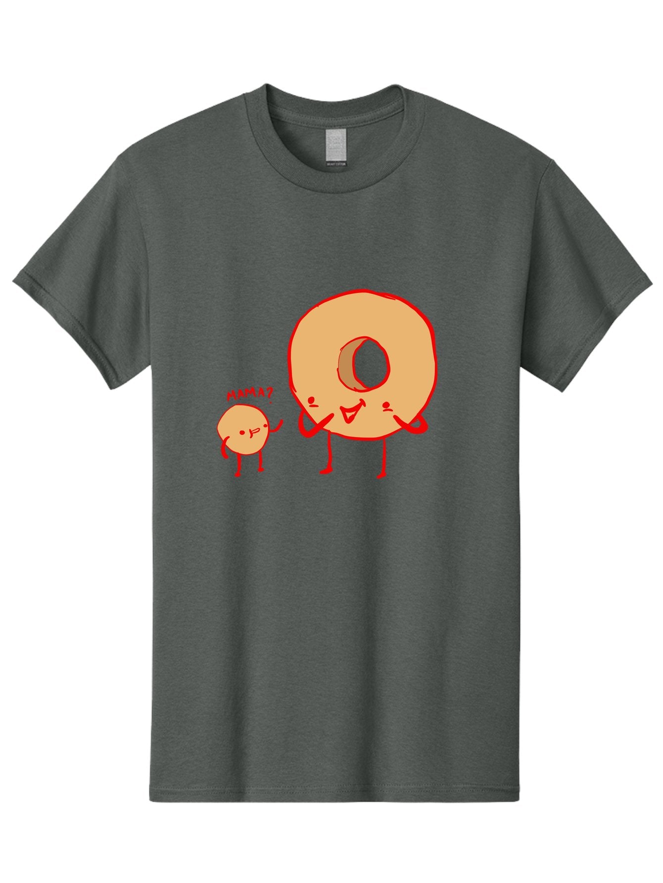 Donut-And-Ball Men'S Graphic Tee, 100% Cotton, Comfortable Casual Summer Wear, Machine Washable, Cartoon Donut, Donut Character, Cute Donut, Child Donut, Mama Donut, Sweet Treat, Funny Illustration, Donut Love, Animated Donut -  Aaa026 15