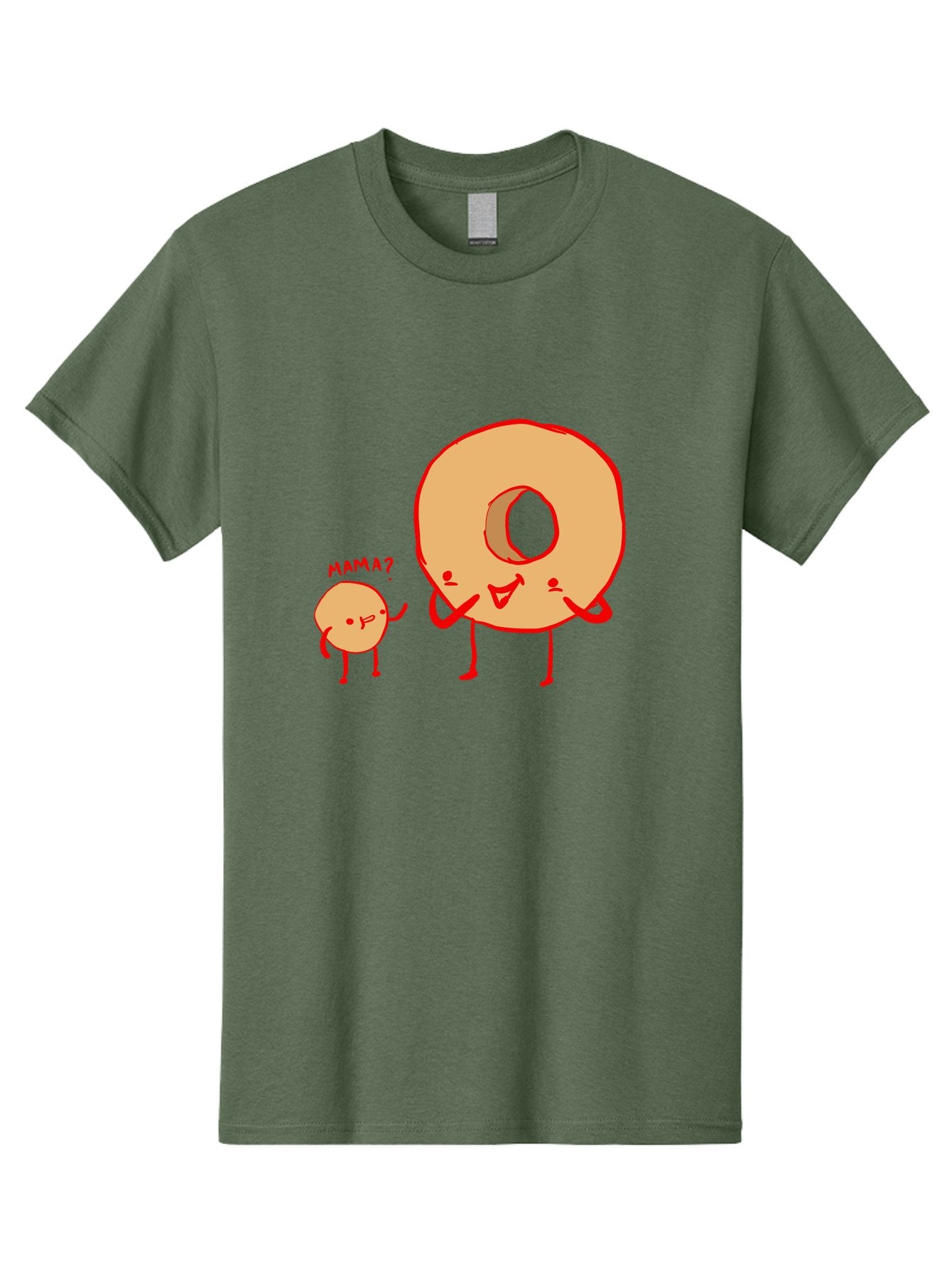 Donut-And-Ball Men'S Graphic Tee, 100% Cotton, Comfortable Casual Summer Wear, Machine Washable, Cartoon Donut, Donut Character, Cute Donut, Child Donut, Mama Donut, Sweet Treat, Funny Illustration, Donut Love, Animated Donut -  Aaa026 17