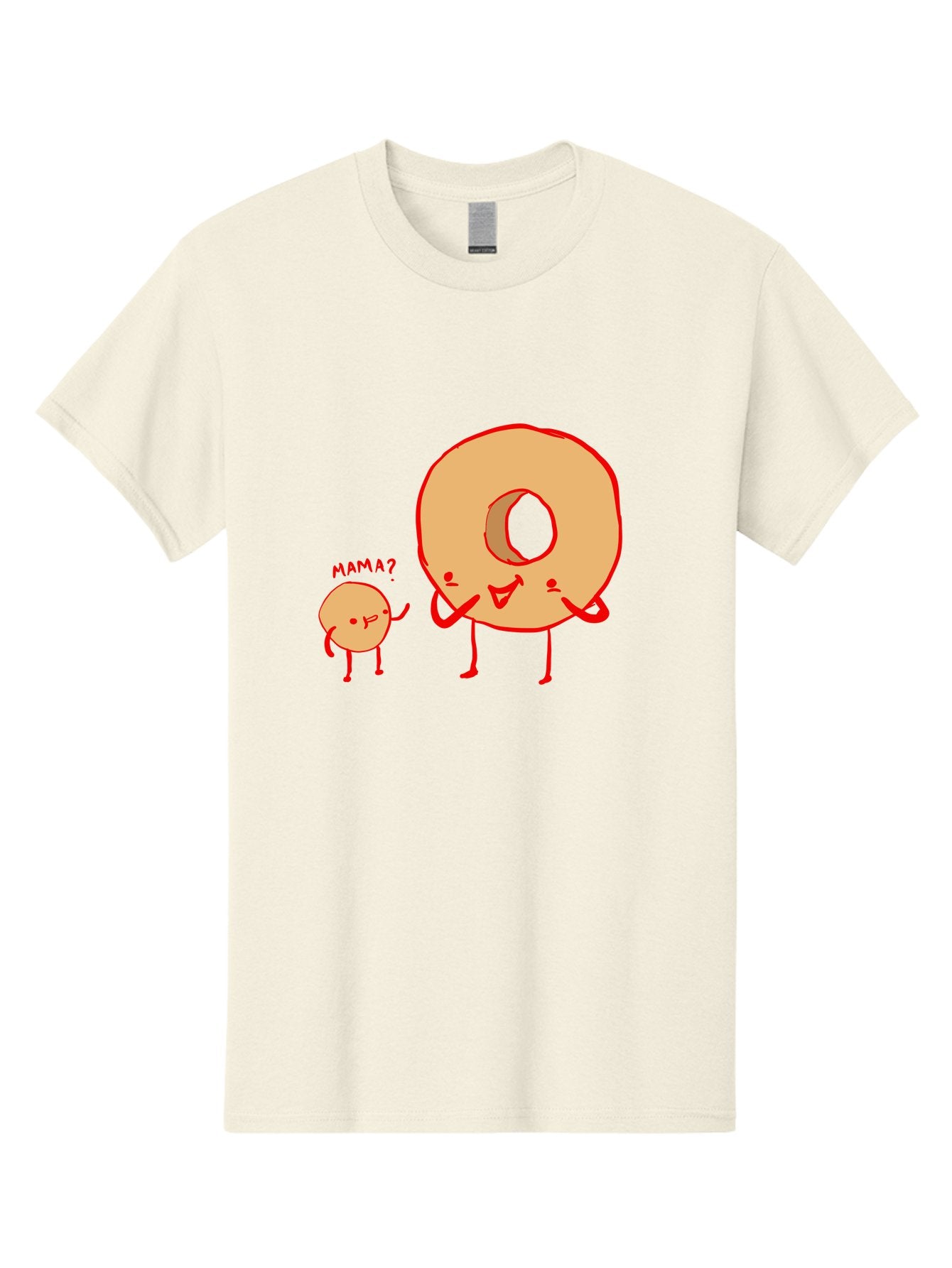 Donut-And-Ball Men'S Graphic Tee, 100% Cotton, Comfortable Casual Summer Wear, Machine Washable, Cartoon Donut, Donut Character, Cute Donut, Child Donut, Mama Donut, Sweet Treat, Funny Illustration, Donut Love, Animated Donut -  Aaa026 13
