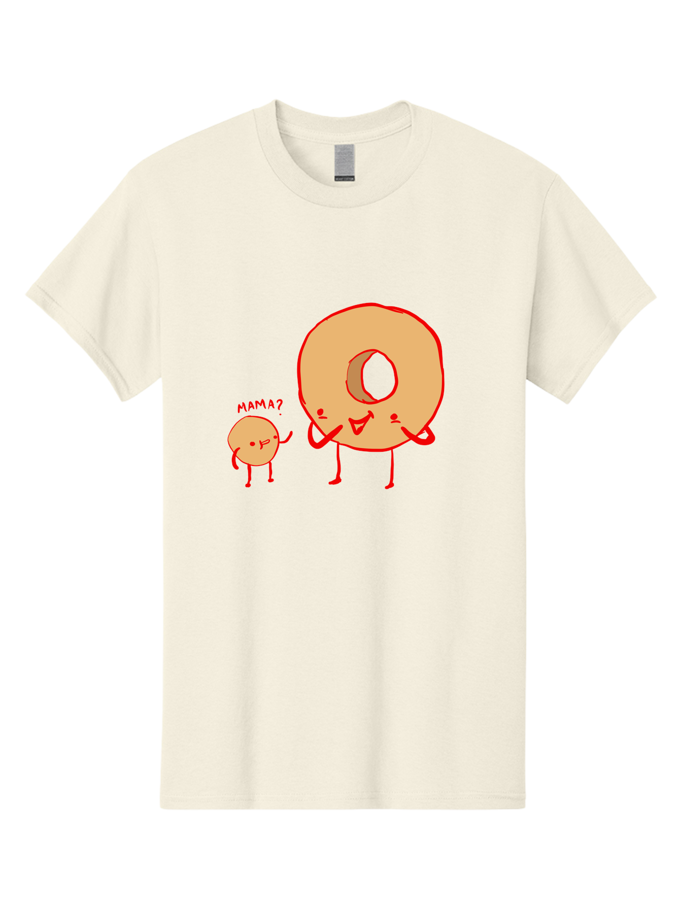 Donut-And-Ball Men'S Graphic Tee, 100% Cotton, Comfortable Casual Summer Wear, Machine Washable, Cartoon Donut, Donut Character, Cute Donut, Child Donut, Mama Donut, Sweet Treat, Funny Illustration, Donut Love, Animated Donut -  Aaa026 17