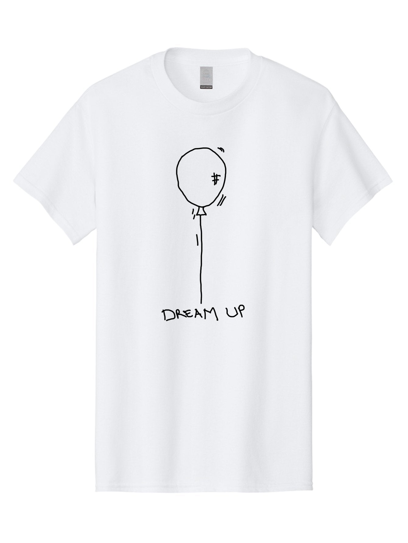 Dream-Up-Balloon Men'S Graphic Tee, 100% Cotton, Comfortable Casual Summer Wear, Machine Washable, Hand Drawn Balloon, Dream Big, Aspirations, Motivation, Inspirational Quote, Simple Illustration, Minimalistic Design, Dollar Sign Symbol -  Aaa028 15
