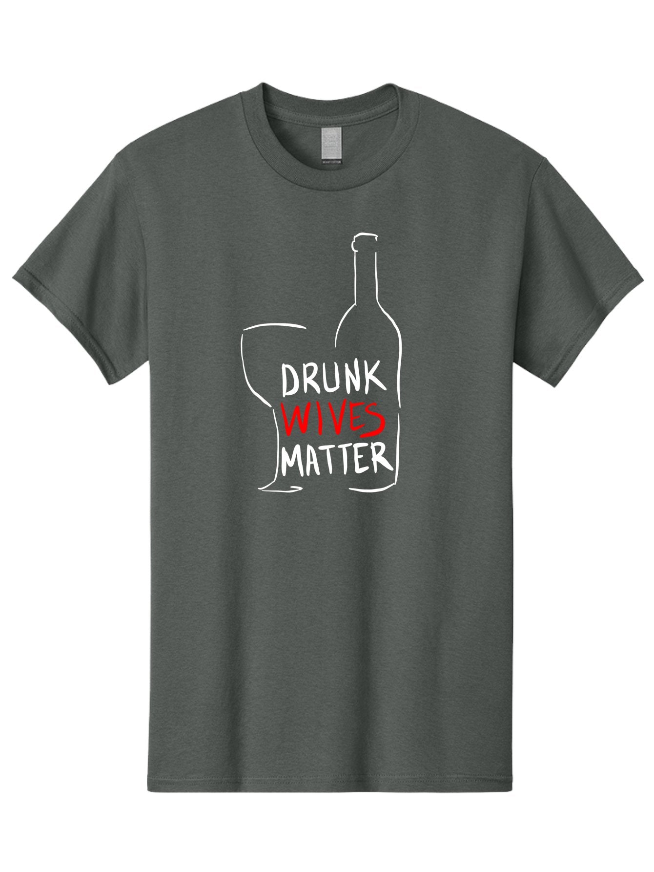Drunk-Wives-Matter Men'S Graphic Tee, 100% Cotton, Comfortable Casual Summer Wear, Machine Washable, Wine Bottle, Wine Glass, Drunk Wives Matter, Womens Rights, Feminism, Alcohol Awareness, Social Justice, Funny Quotes -  Aaa030 7