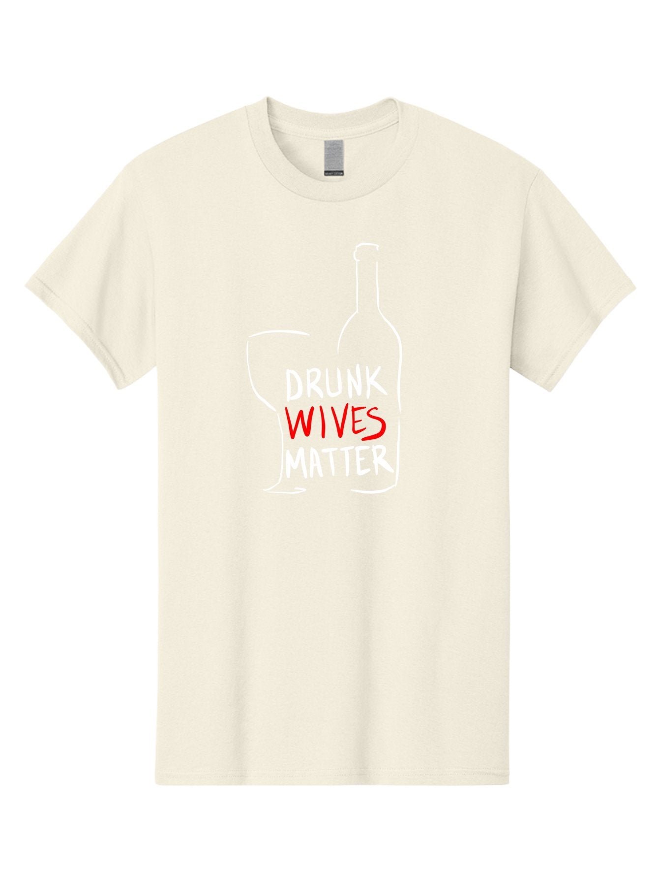 Drunk-Wives-Matter Men'S Graphic Tee, 100% Cotton, Comfortable Casual Summer Wear, Machine Washable, Wine Bottle, Wine Glass, Drunk Wives Matter, Womens Rights, Feminism, Alcohol Awareness, Social Justice, Funny Quotes -  Aaa030 25