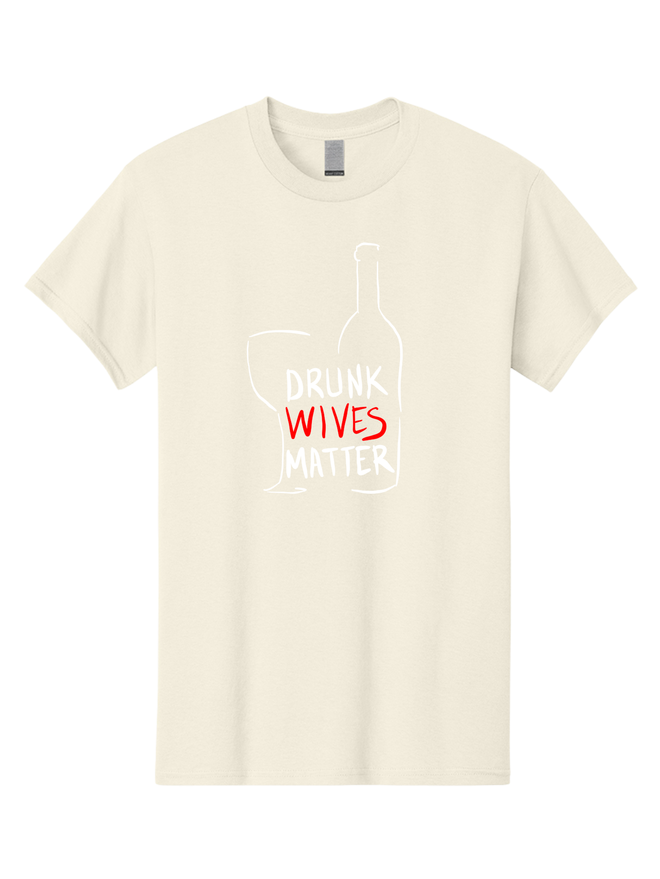 Drunk-Wives-Matter Men'S Graphic Tee, 100% Cotton, Comfortable Casual Summer Wear, Machine Washable, Wine Bottle, Wine Glass, Drunk Wives Matter, Womens Rights, Feminism, Alcohol Awareness, Social Justice, Funny Quotes -  Aaa030