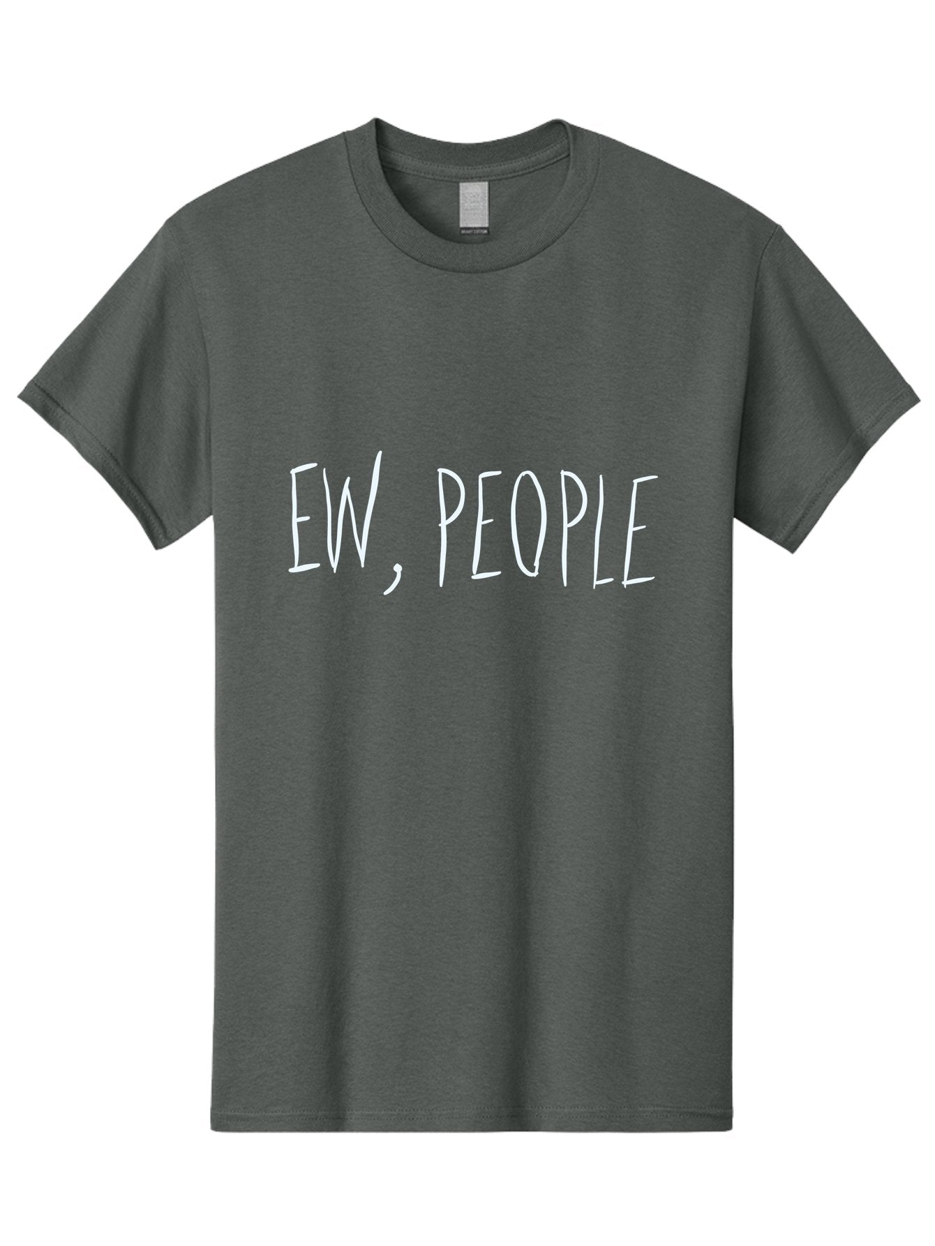 Ew-People Men'S Graphic Tee, 100% Cotton, Comfortable Casual Summer Wear, Machine Washable, Funny Quote, Witty Saying, Sassy Phrase, Relatable Humor, Playful Text, Handwriting Style, Quirky Design, Social Media Meme -  Aaa034 21