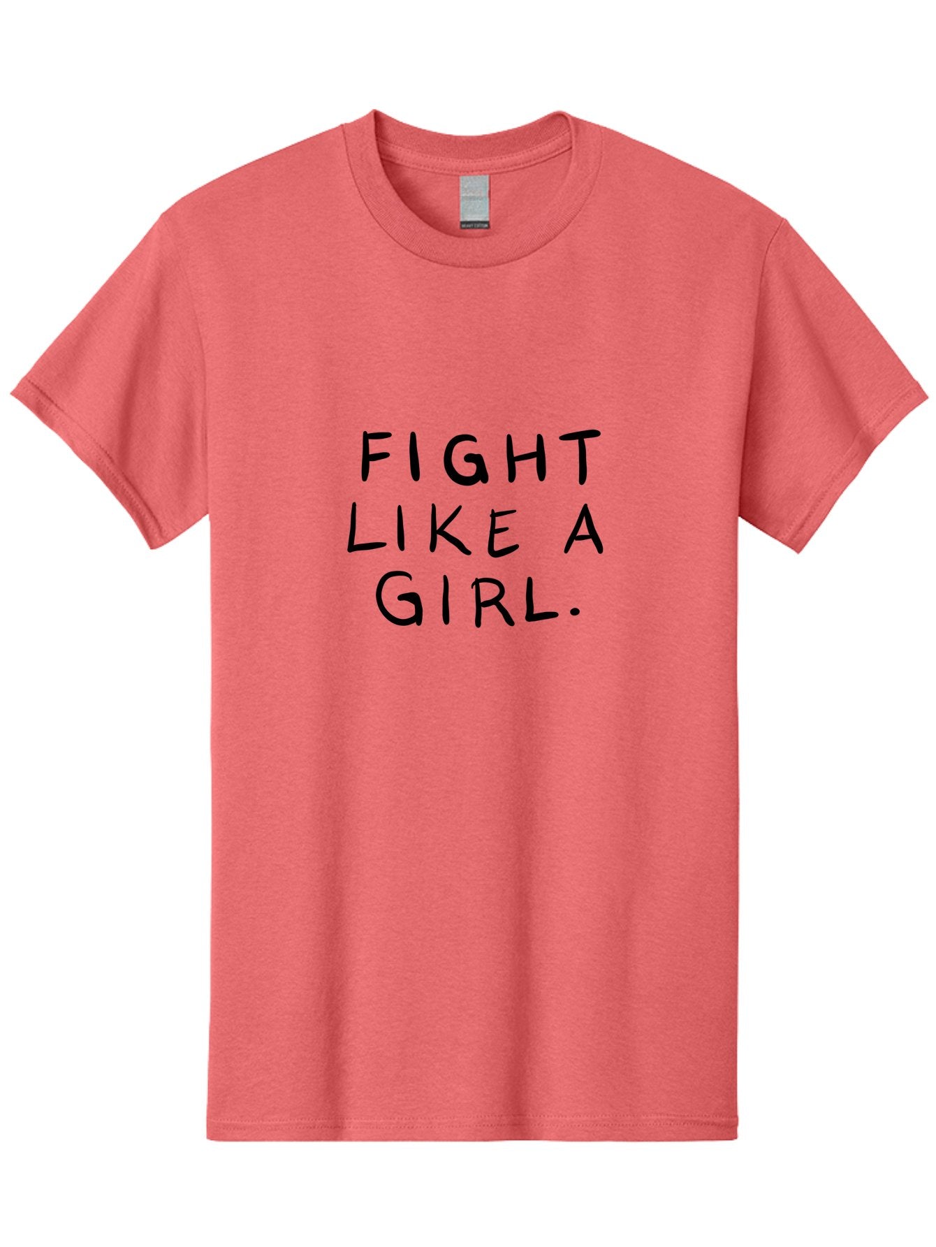 Fight-Like-Girl Men'S Graphic Tee, 100% Cotton, Comfortable Casual Summer Wear, Machine Washable, Female Empowerment, Feminist Movement, Girl Power, Inspiring Quotes, Motivational Phrases, Women'S Rights -  Aaa037 5