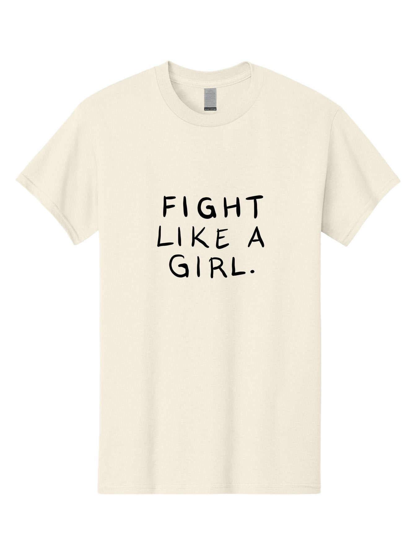 Fight-Like-Girl Men'S Graphic Tee, 100% Cotton, Comfortable Casual Summer Wear, Machine Washable, Female Empowerment, Feminist Movement, Girl Power, Inspiring Quotes, Motivational Phrases, Women'S Rights -  Aaa037 27