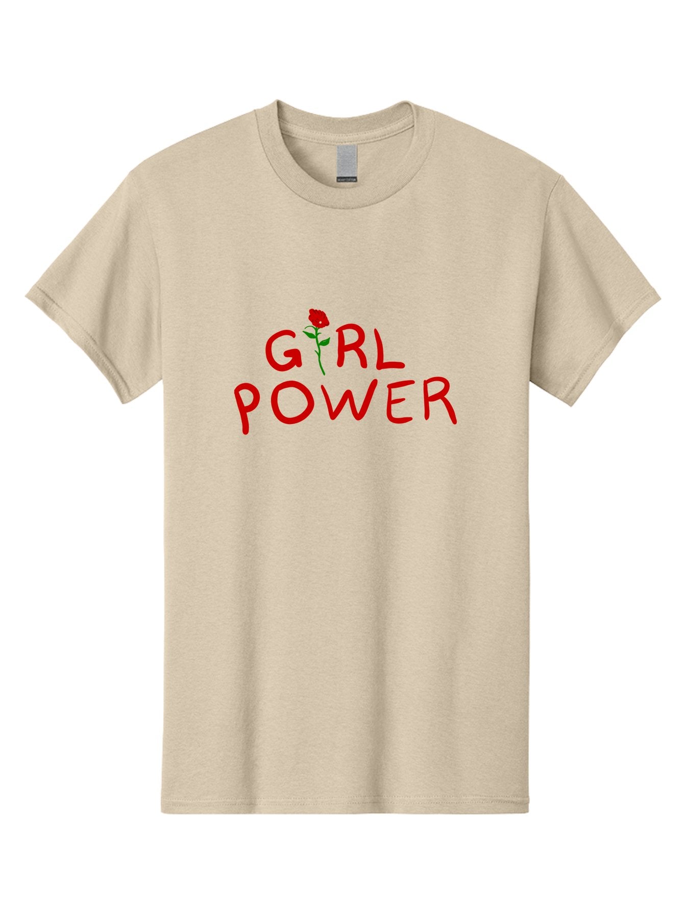 Girl-Power Men'S Graphic Tee, 100% Cotton, Comfortable Casual Summer Wear, Machine Washable, Girl Power, Feminist Movement, Empowerment, Red Rose, Symbol Of Strength, Women'S Rights, Independence -  Aaa043 29