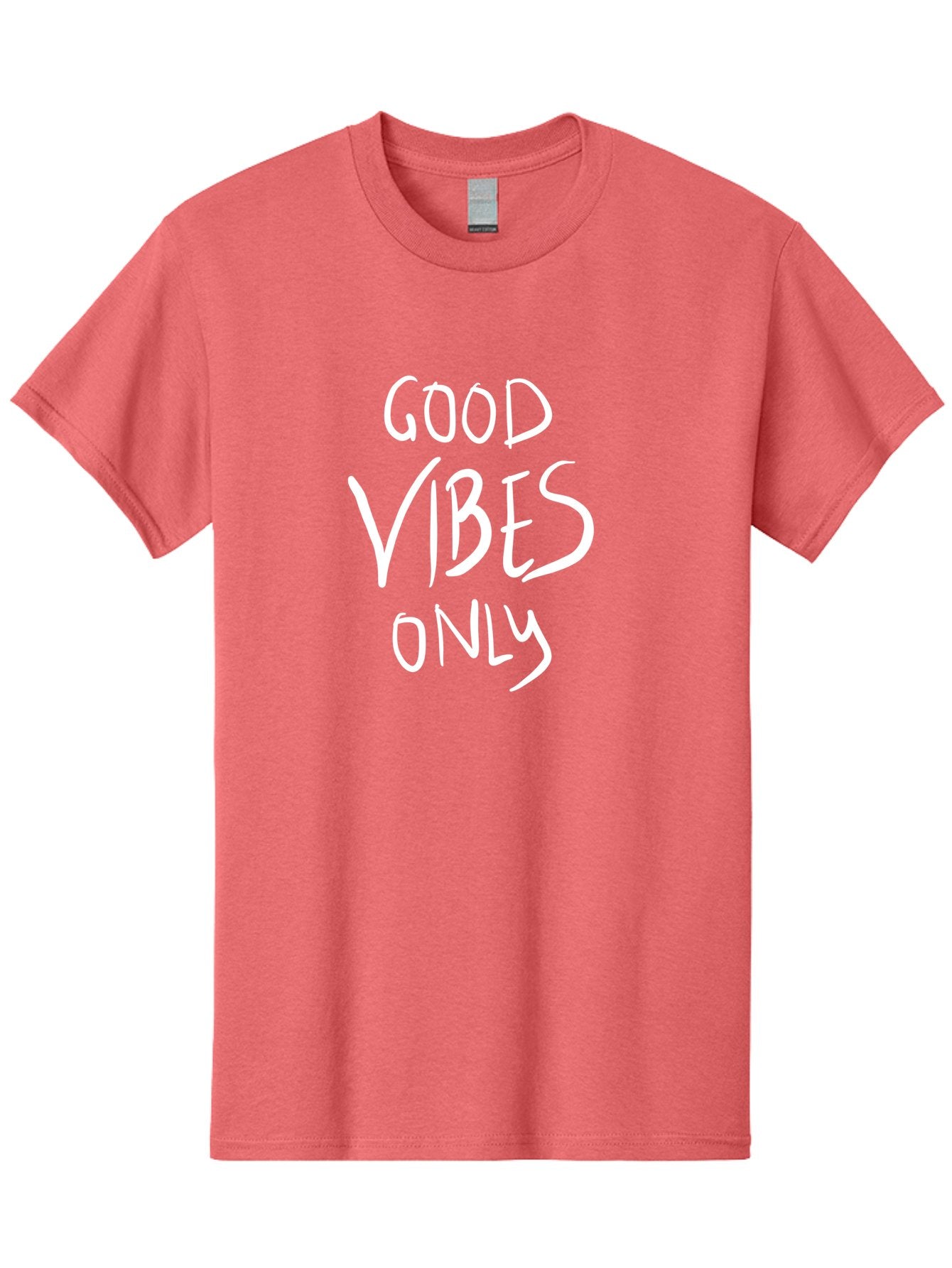 Good-Vibes-Only Men'S Graphic Tee, 100% Cotton, Comfortable Casual Summer Wear, Machine Washable, Positive Affirmations, Motivational Quotes, Good Vibes Only, Positivity, Inspiring Messages, Uplifting Quotes, Happy Thoughts -  Aaa048 15