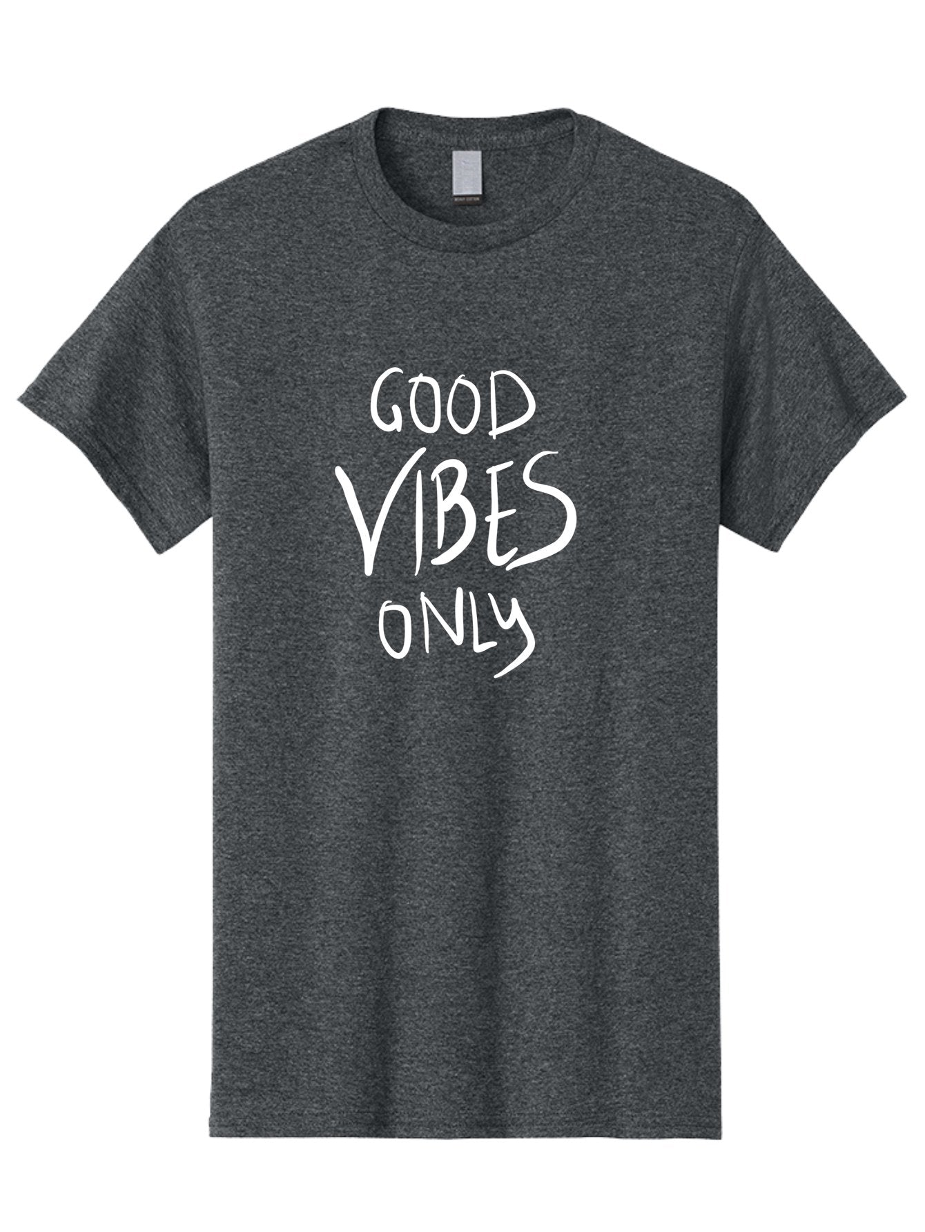 Good-Vibes-Only Men'S Graphic Tee, 100% Cotton, Comfortable Casual Summer Wear, Machine Washable, Positive Affirmations, Motivational Quotes, Good Vibes Only, Positivity, Inspiring Messages, Uplifting Quotes, Happy Thoughts -  Aaa048 7