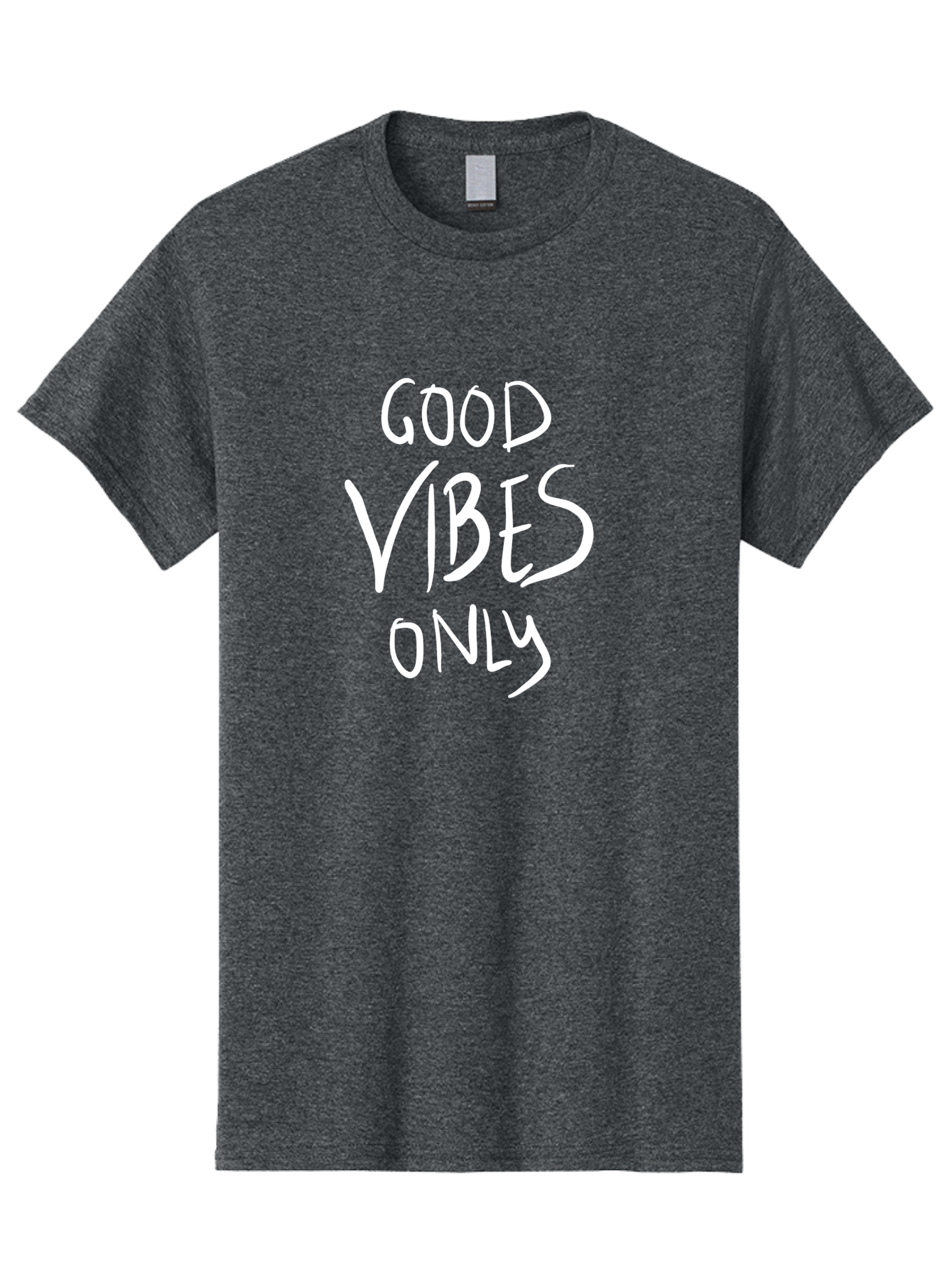 Good-Vibes-Only Men'S Graphic Tee, 100% Cotton, Comfortable Casual Summer Wear, Machine Washable, Positive Affirmations, Motivational Quotes, Good Vibes Only, Positivity, Inspiring Messages, Uplifting Quotes, Happy Thoughts -  Aaa048 11