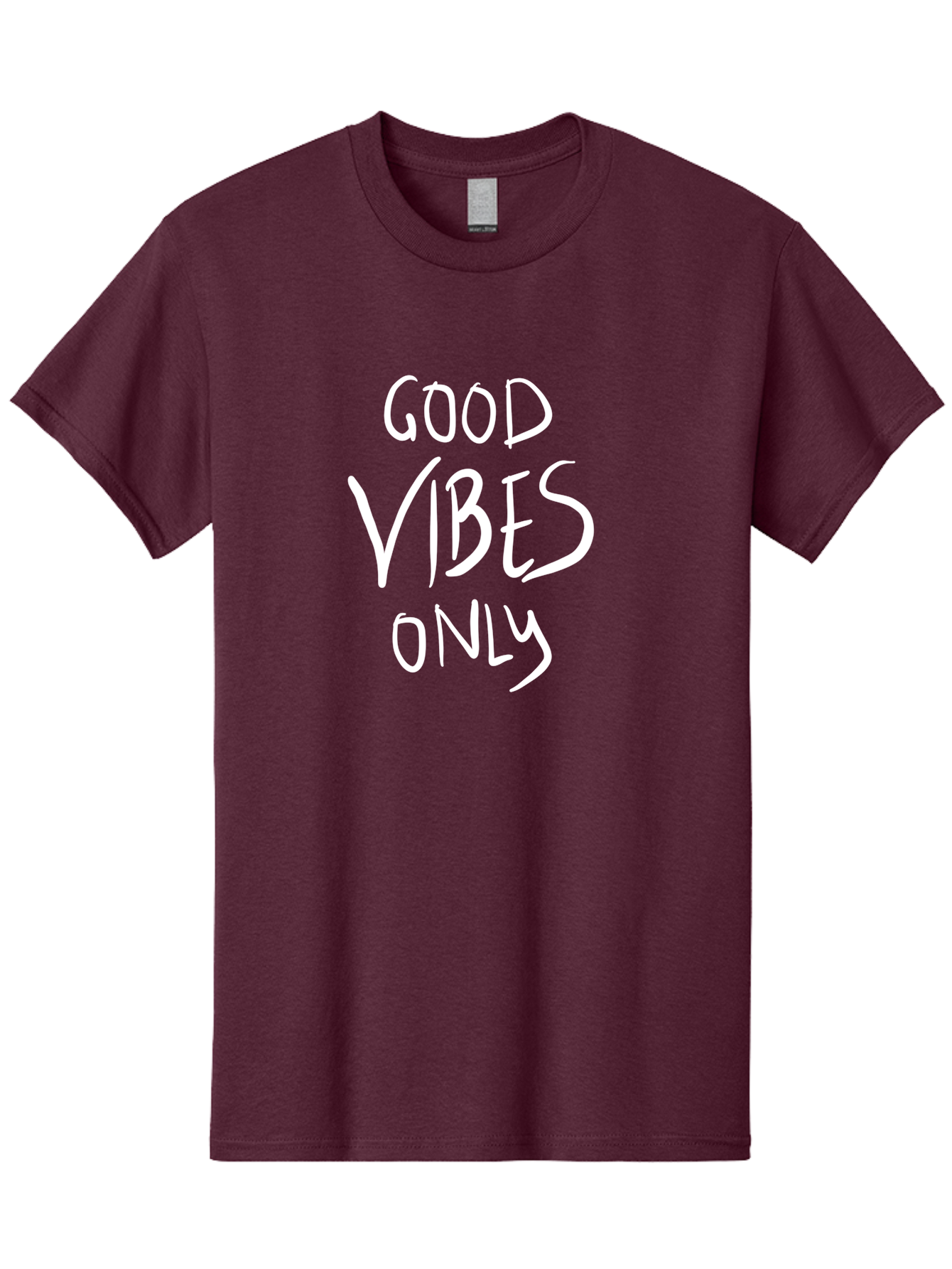 Good-Vibes-Only Men'S Graphic Tee, 100% Cotton, Comfortable Casual Summer Wear, Machine Washable, Positive Affirmations, Motivational Quotes, Good Vibes Only, Positivity, Inspiring Messages, Uplifting Quotes, Happy Thoughts -  Aaa048 21