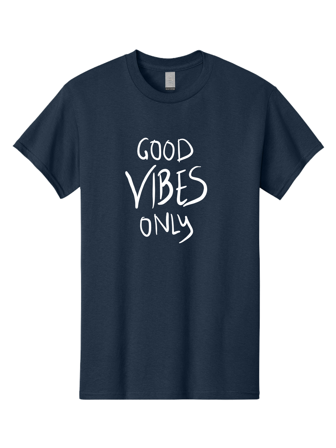 Good-Vibes-Only Men'S Graphic Tee, 100% Cotton, Comfortable Casual Summer Wear, Machine Washable, Positive Affirmations, Motivational Quotes, Good Vibes Only, Positivity, Inspiring Messages, Uplifting Quotes, Happy Thoughts -  Aaa048 19