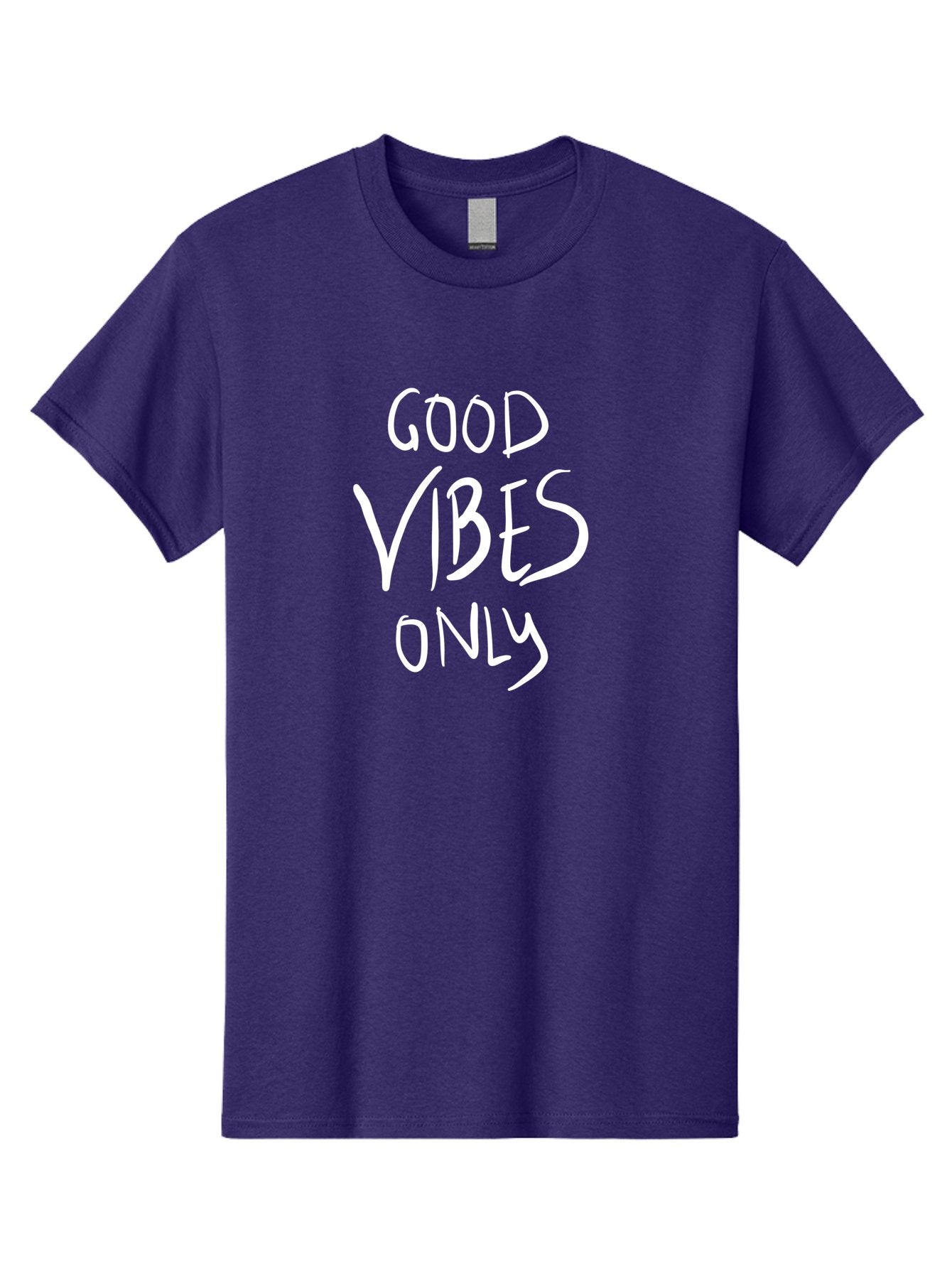 Good-Vibes-Only Men'S Graphic Tee, 100% Cotton, Comfortable Casual Summer Wear, Machine Washable, Positive Affirmations, Motivational Quotes, Good Vibes Only, Positivity, Inspiring Messages, Uplifting Quotes, Happy Thoughts -  Aaa048 9