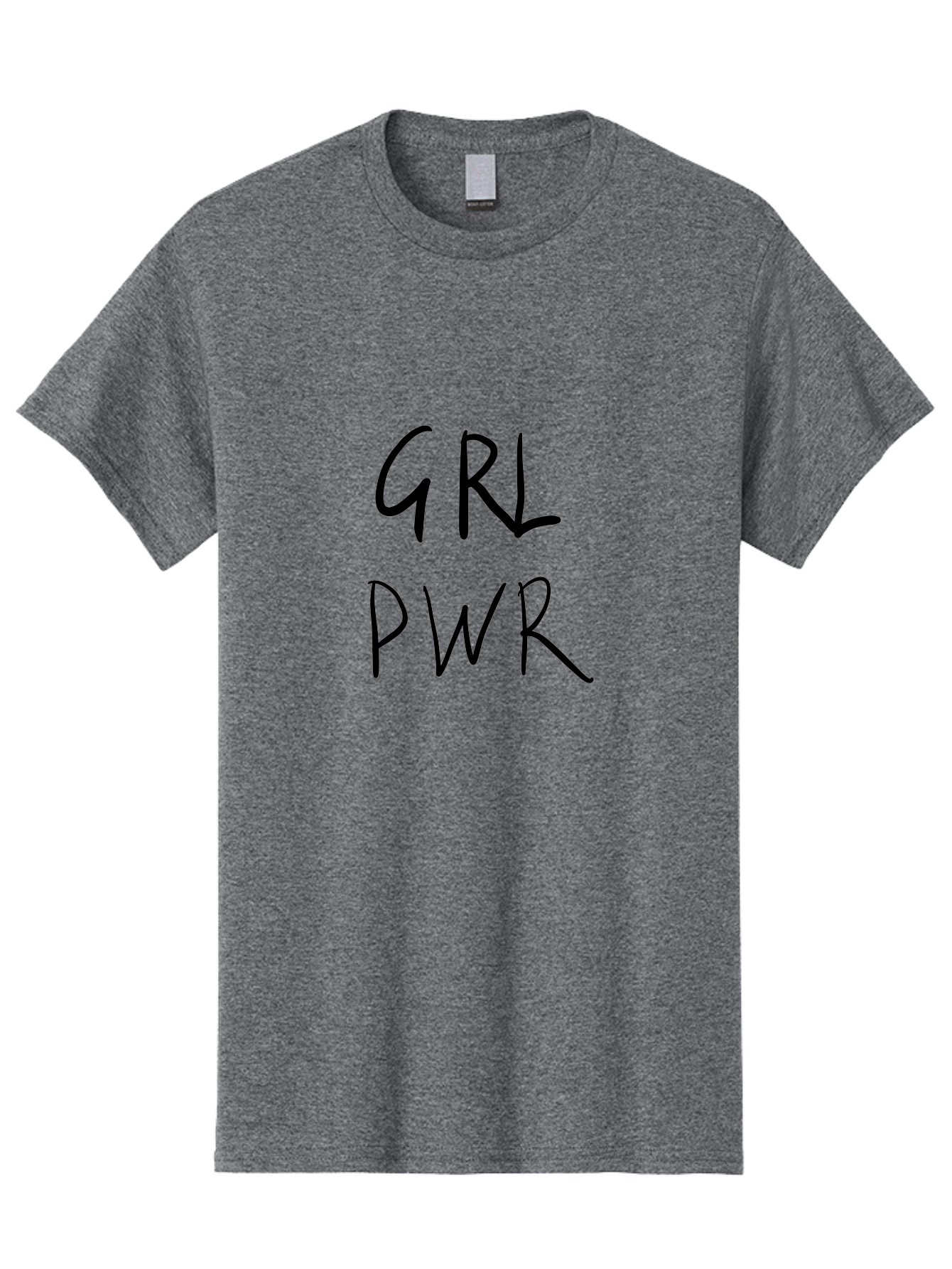 Grl-Pwr Men'S Graphic Tee, 100% Cotton, Comfortable Casual Summer Wear, Machine Washable, Girl Power, Female Empowerment, Feminist Movement, Women'S Rights, Strong Women, Social Justice -  Aaa049