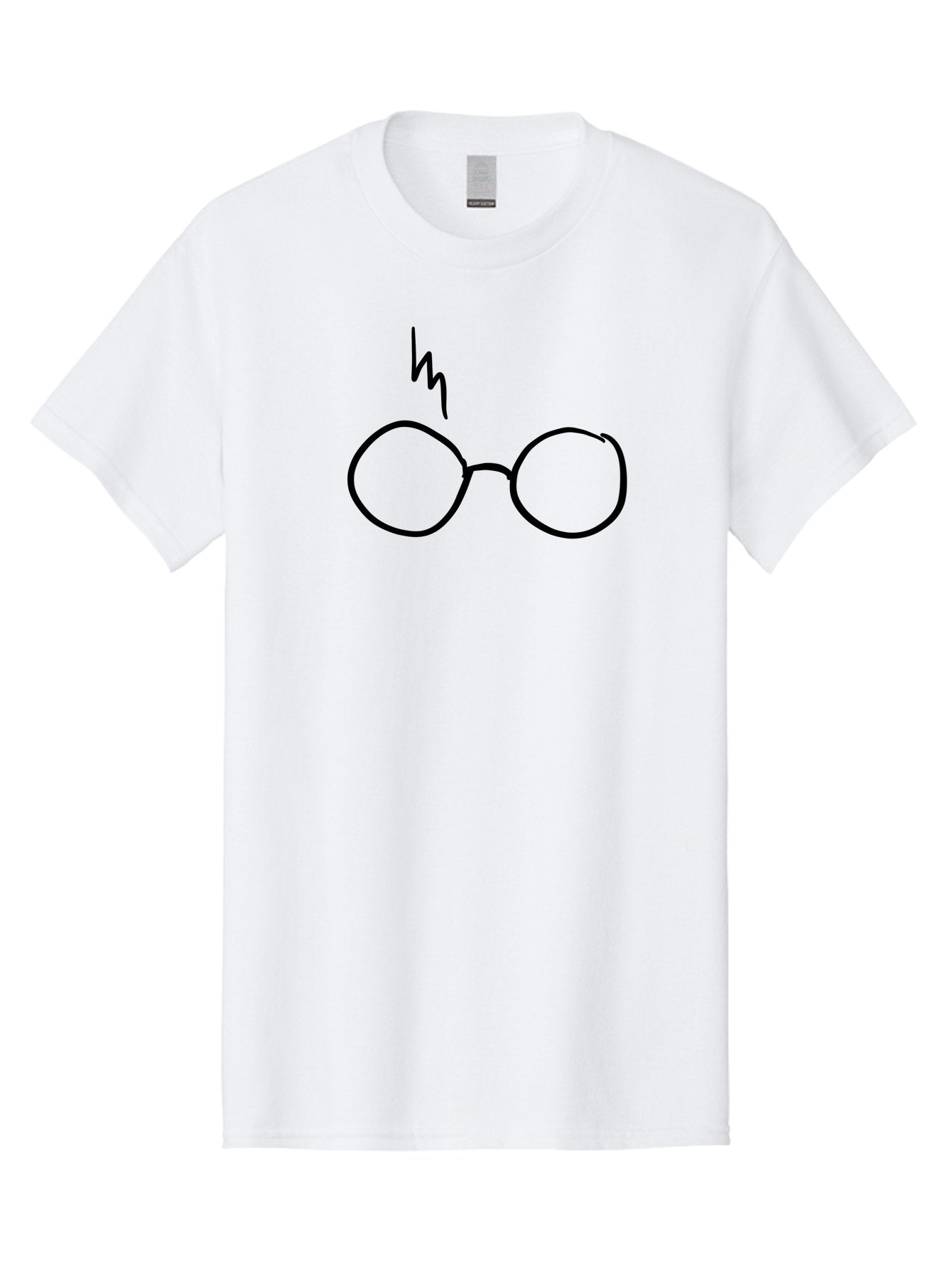 Harry-Potter-Glasses Men'S Graphic Tee, 100% Cotton, Comfortable Casual Summer Wear, Machine Washable, Harry Potter Glasses, Round Glasses, Lightning Bolt, Iconic Symbol, Harry Potter Character, Wizarding World, Magic, Fantasy, -  Aaa051 5