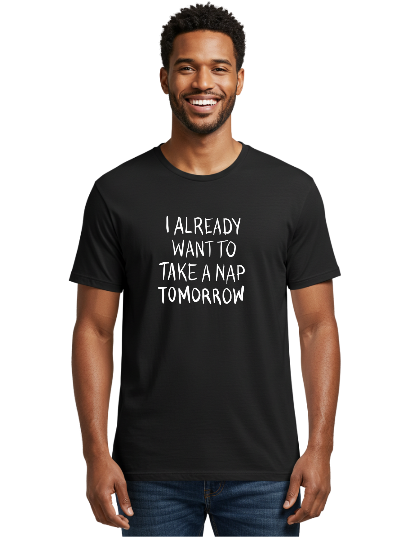 I-Already-Want-To-Take-A-Nap-Tomorrow Men'S Graphic Tee, 100% Cotton, Comfortable Casual Summer Wear, Machine Washable, Funny Quotes, Sleepy Vibes, Nap Time, Relaxation Mode, Tired Humor, Sleep Deprivation, Humorous Sayings, Funny Memes, -  Aaa056 8