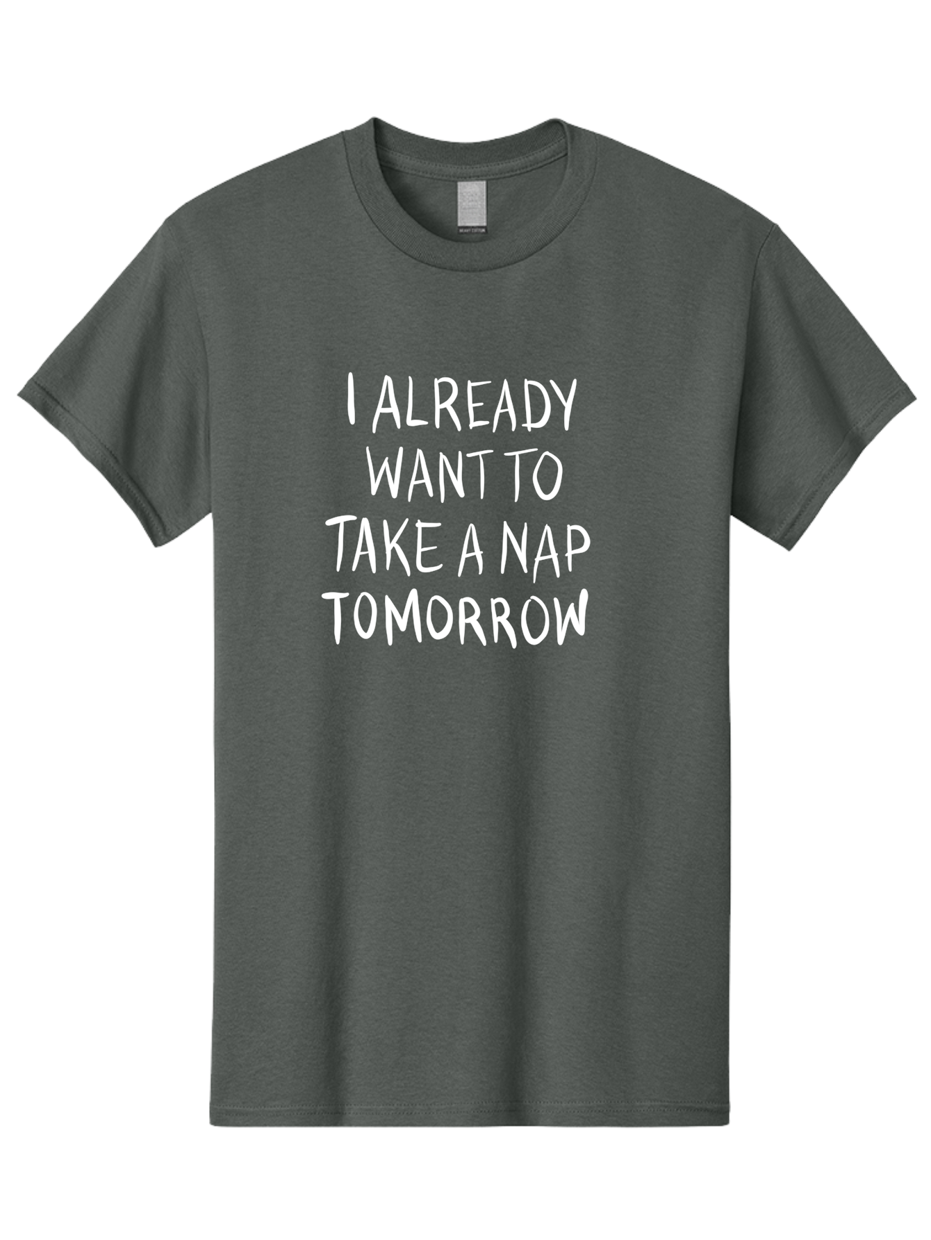 I-Already-Want-To-Take-A-Nap-Tomorrow Men'S Graphic Tee, 100% Cotton, Comfortable Casual Summer Wear, Machine Washable, Funny Quotes, Sleepy Vibes, Nap Time, Relaxation Mode, Tired Humor, Sleep Deprivation, Humorous Sayings, Funny Memes, -  Aaa056 9