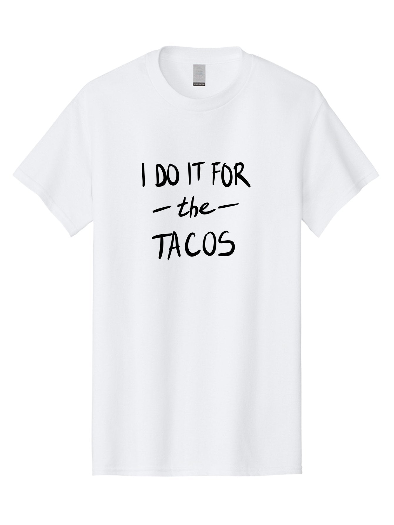 I-Do-It-For-The-Tacos Men'S Graphic Tee, 100% Cotton, Comfortable Casual Summer Wear, Machine Washable, Funny Quote, Taco Love, Foodie Humor, Hilarious Meme, Motivational Phrase, Taco Motivation -  Aaa060 7