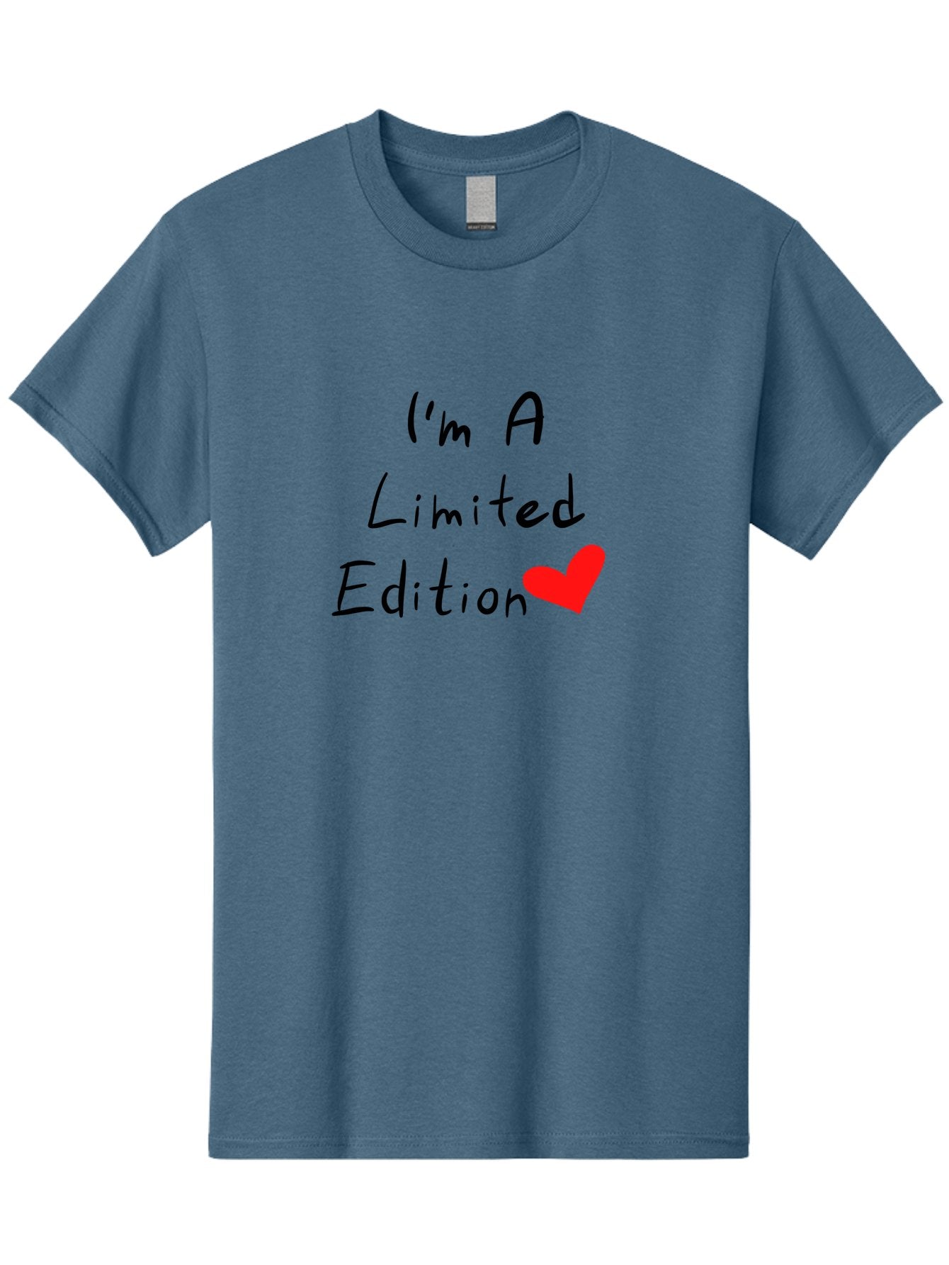 I-M-A-Limited-Edition Men'S Graphic Tee, 100% Cotton, Comfortable Casual Summer Wear, Machine Washable, Limited Edition, Unique, Exclusive, Special, One Of A Kind, Collectible, Red Heart, Handwritten Text, Bold Statement, Quirky Design -  Aaa069 27